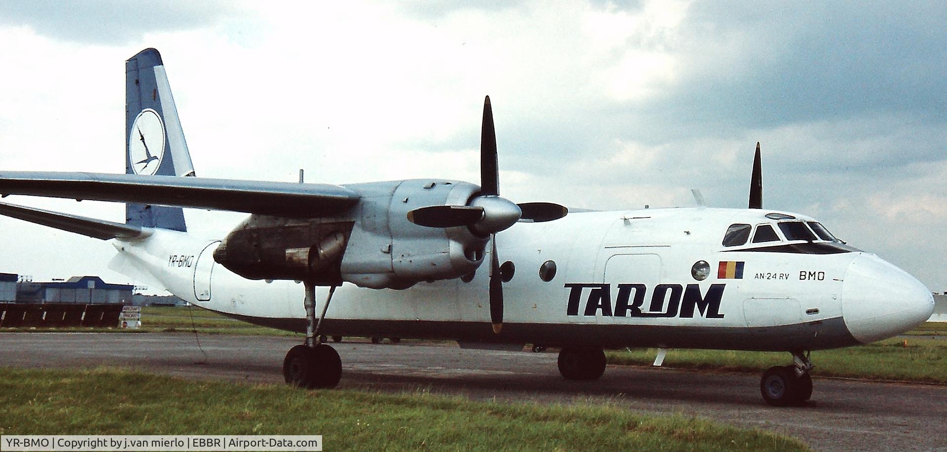 YR-BMO, 1977 Antonov An-24RV C/N 77310710, Brussels G.A.T scan slide