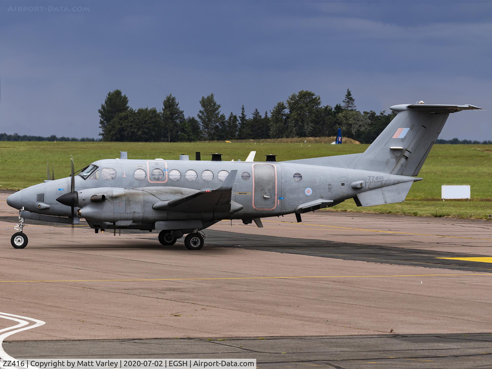 ZZ416, 2007 Beechcraft Shadow R.Mk1 (350CER) Super King Air C/N FM-14, 