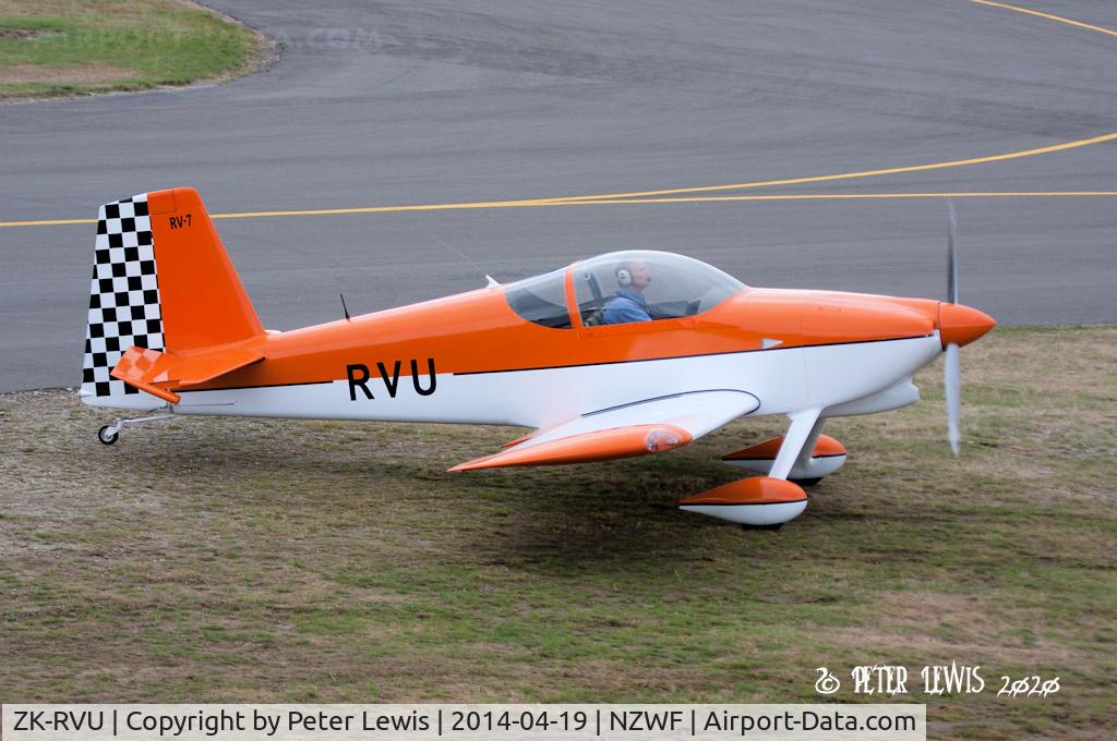 ZK-RVU, Vans RV-7 C/N 72949, M A Gorton, Riverton