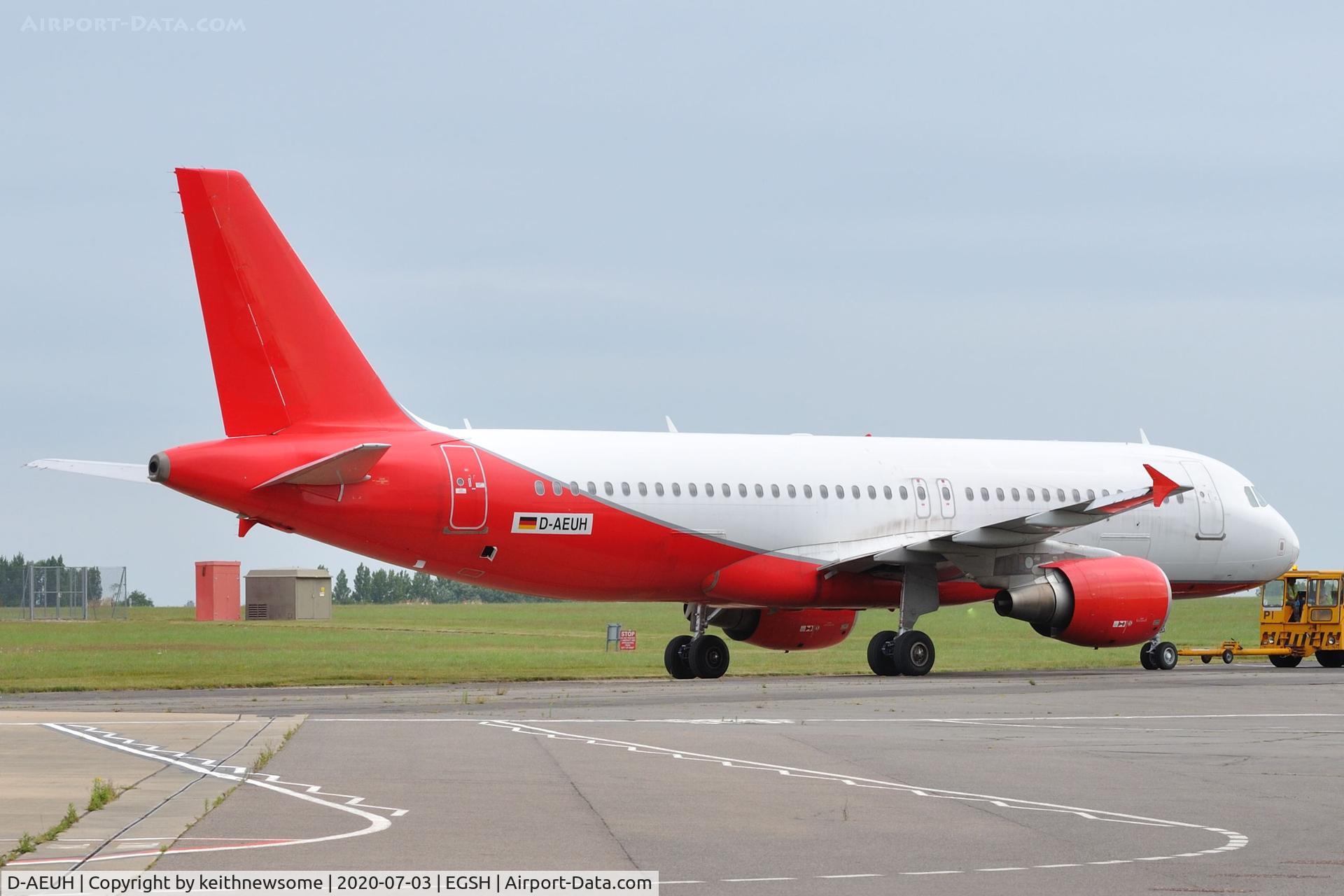D-AEUH, 2010 Airbus A320-214 C/N 4329, Towed to spray shop.