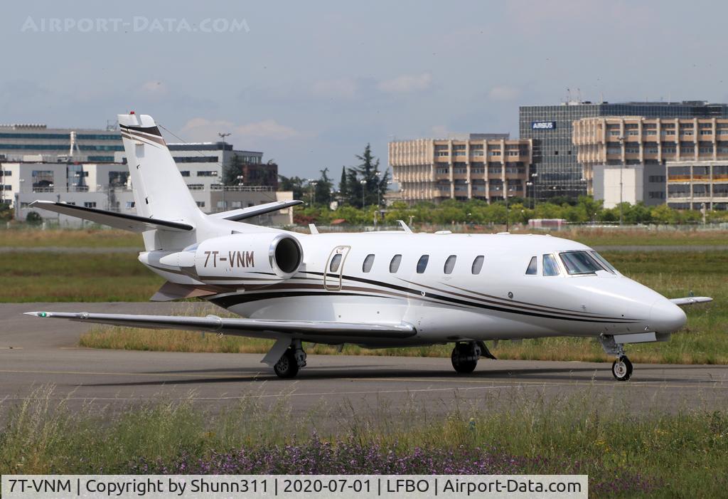 7T-VNM, 2017 Cessna 560 Citation XLS C/N 560-6230, Taxiing to the General Aviation area...