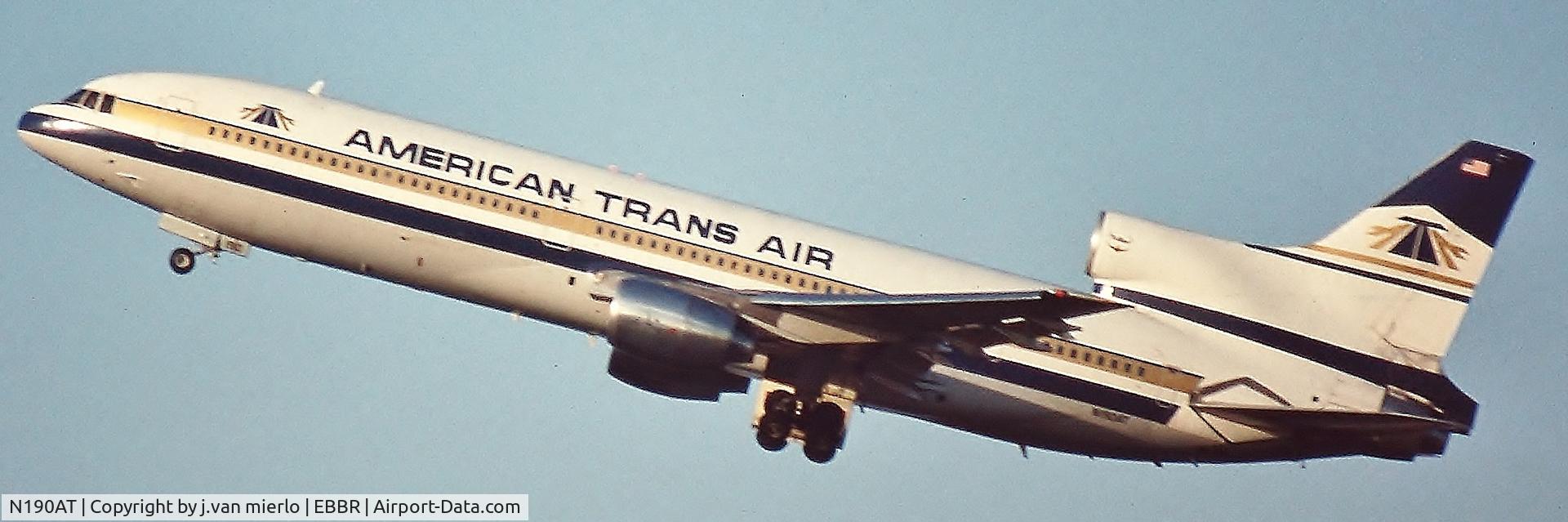 N190AT, 1974 Lockheed L-1011-385-1 TriStar 50 C/N 193C-1086, Airborne BRU25r scan slide