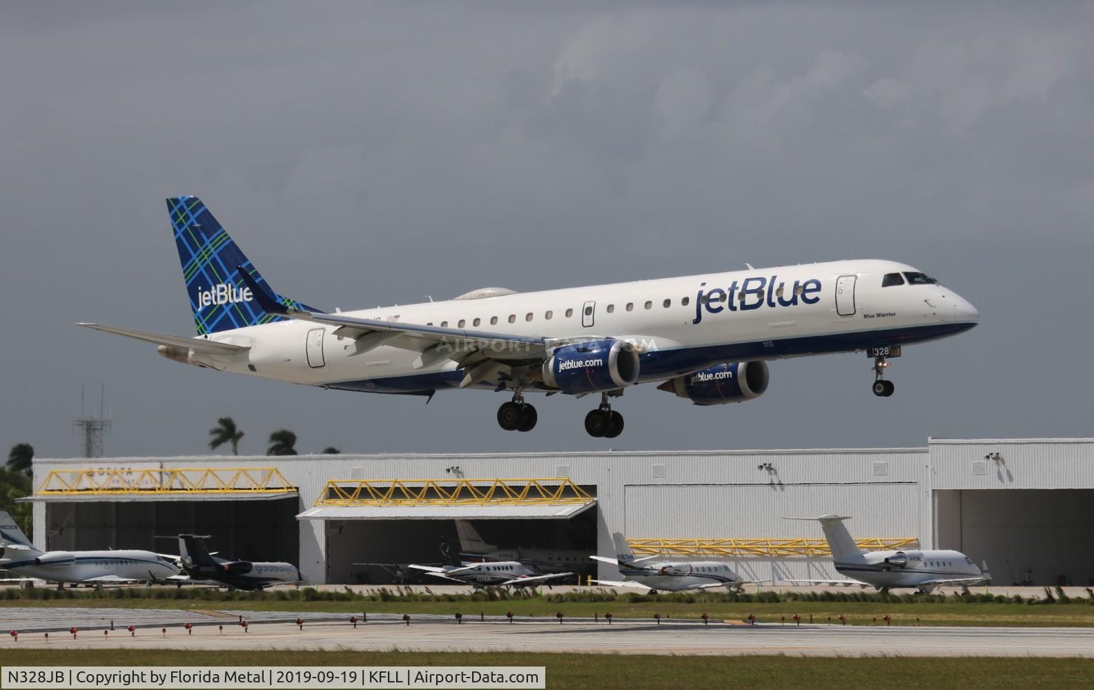 N328JB, Embraer ERJ-190-100 IGW 190AR C/N 19000422, FLL 2019