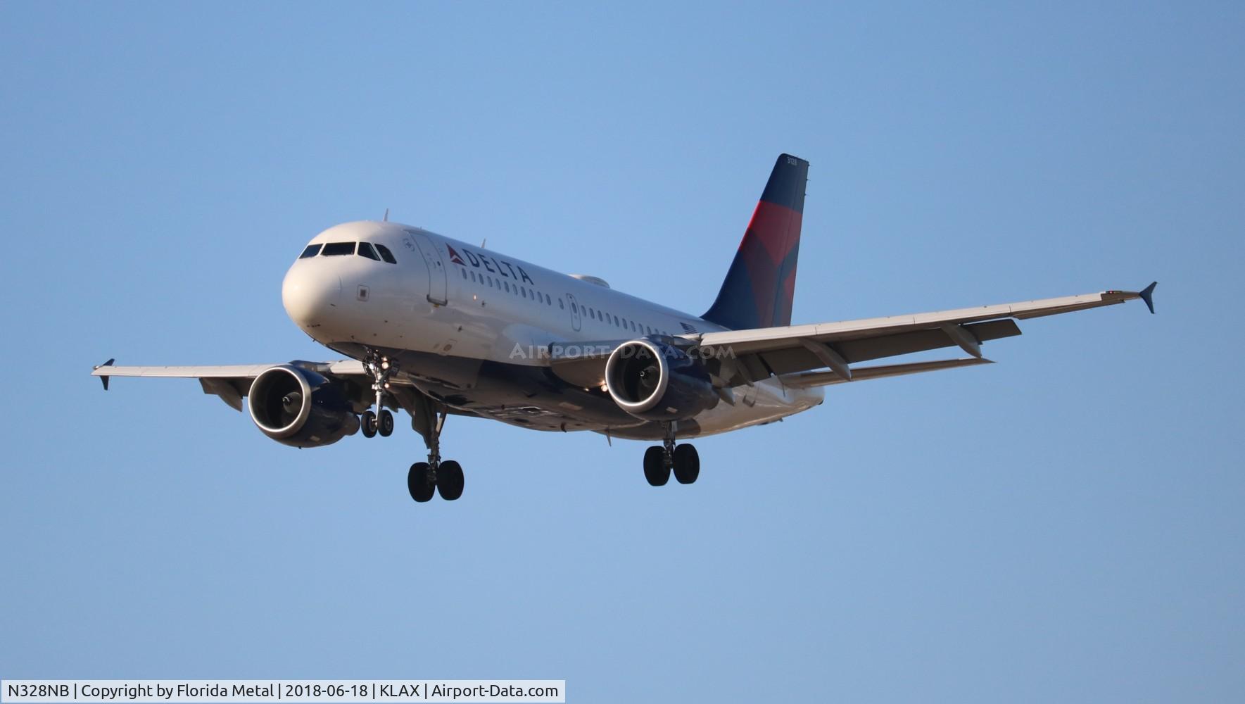 N328NB, 2001 Airbus A319-114 C/N 1520, LAX 2018