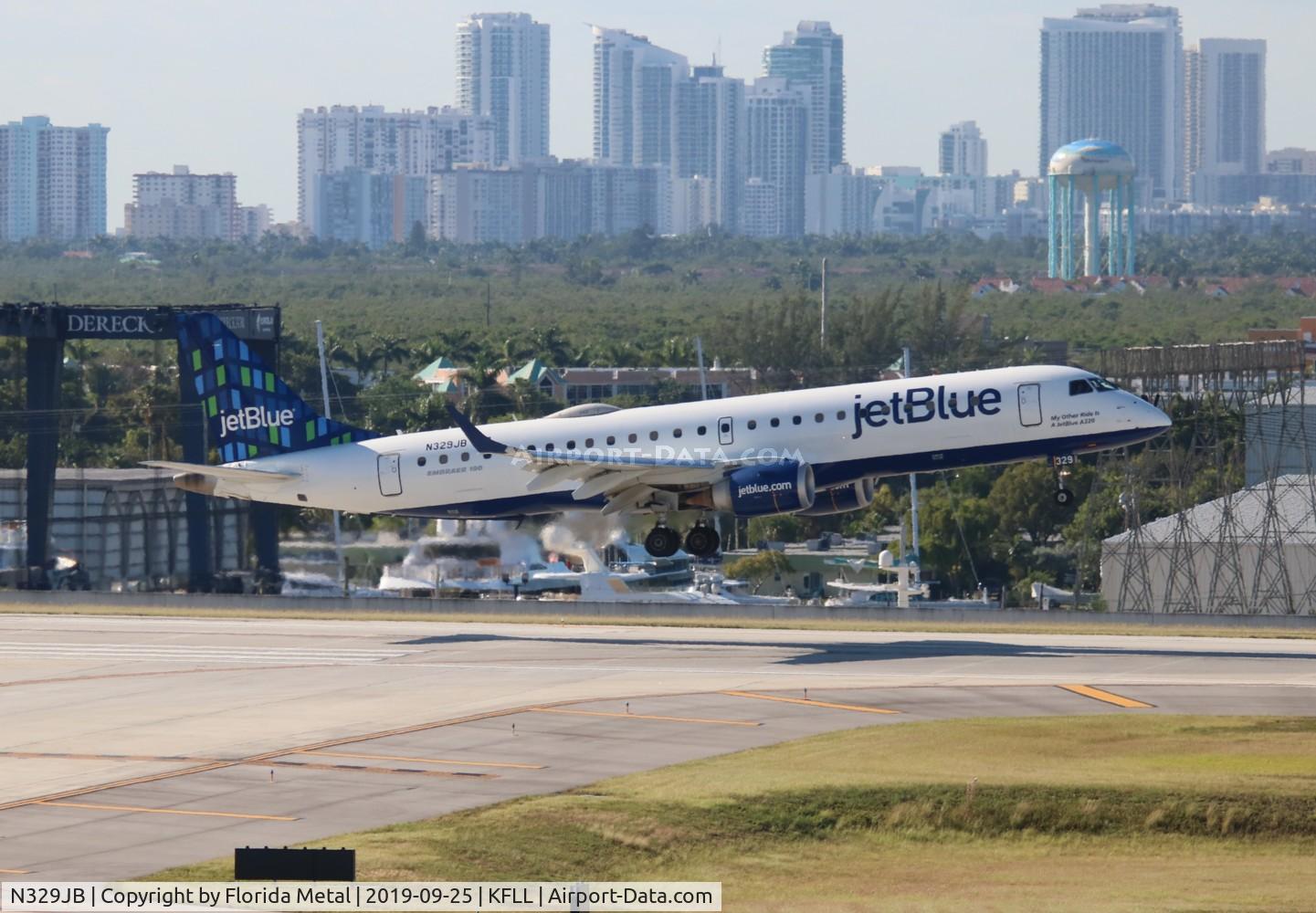 N329JB, Embraer ERJ-190-100 IGW 190AR C/N 19000433, FLL 2019