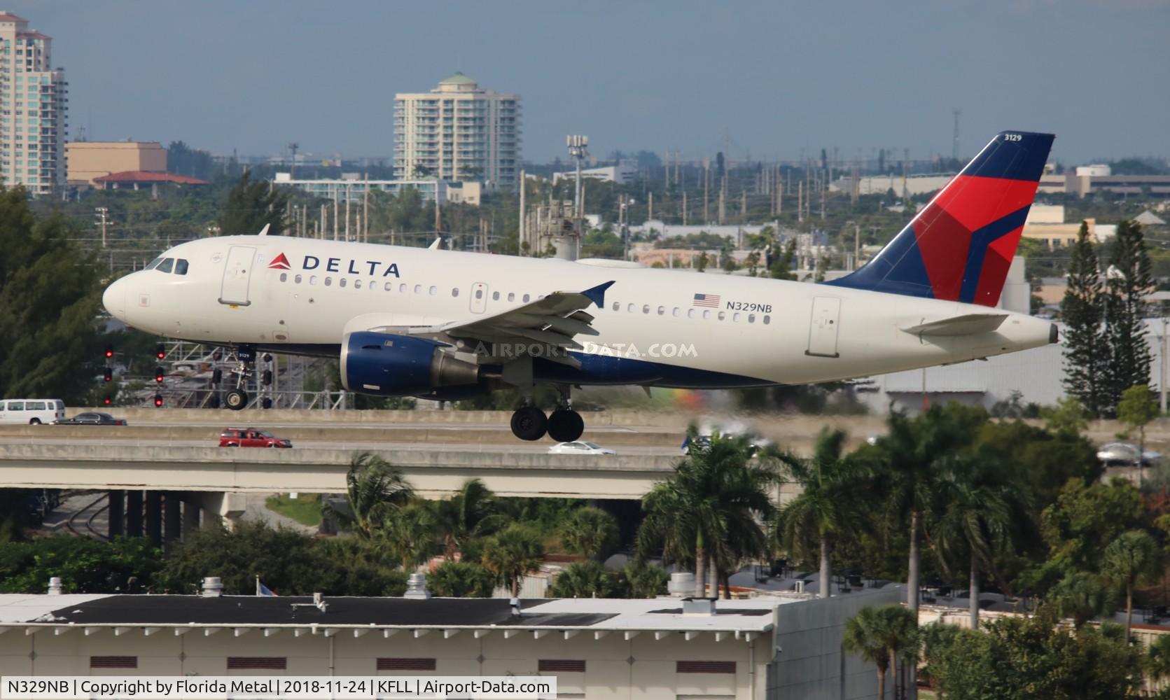 N329NB, 2001 Airbus A319-114 C/N 1543, FLL 2018
