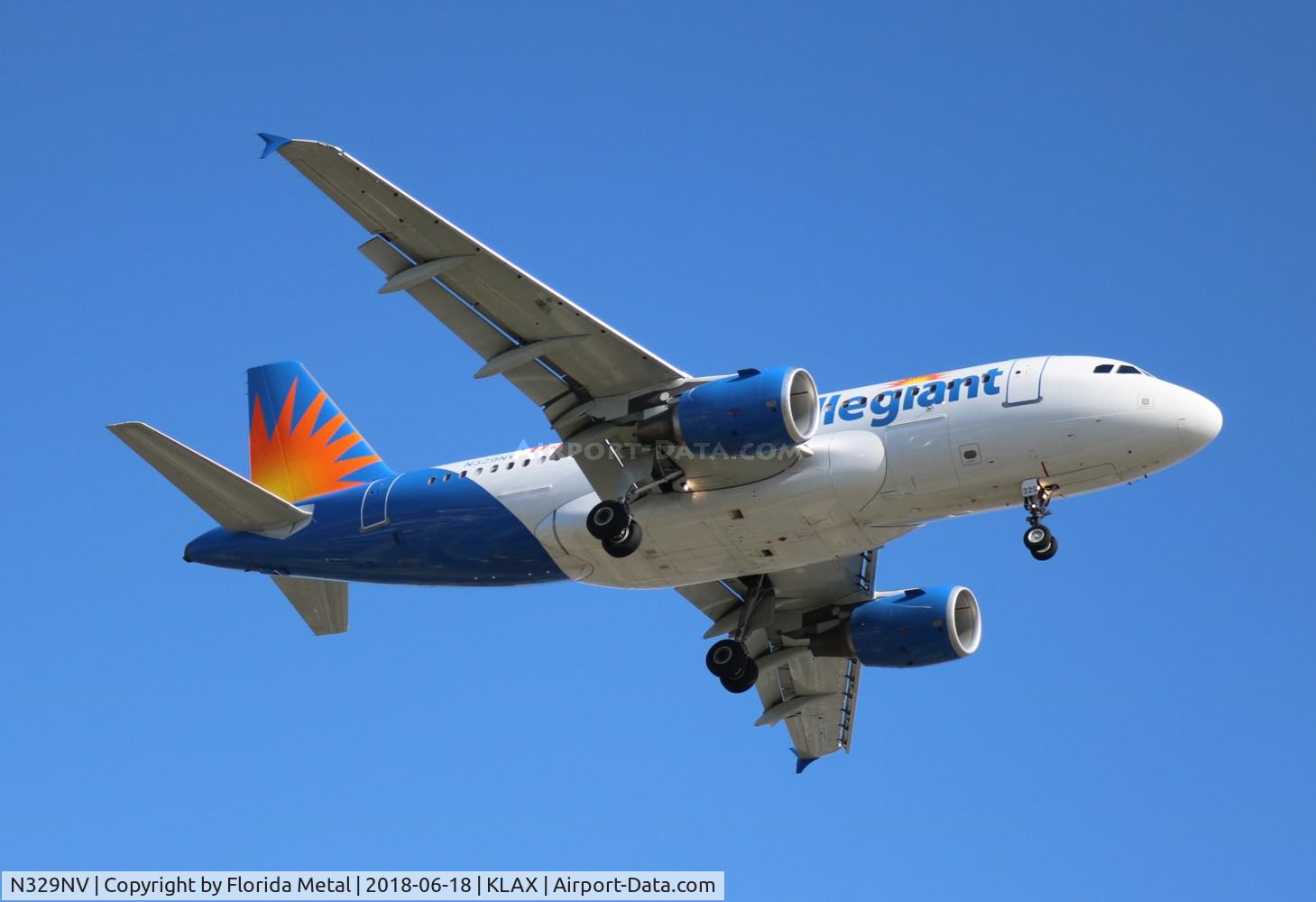 N329NV, 2006 Airbus A319-111 C/N 2876, LAX 2018