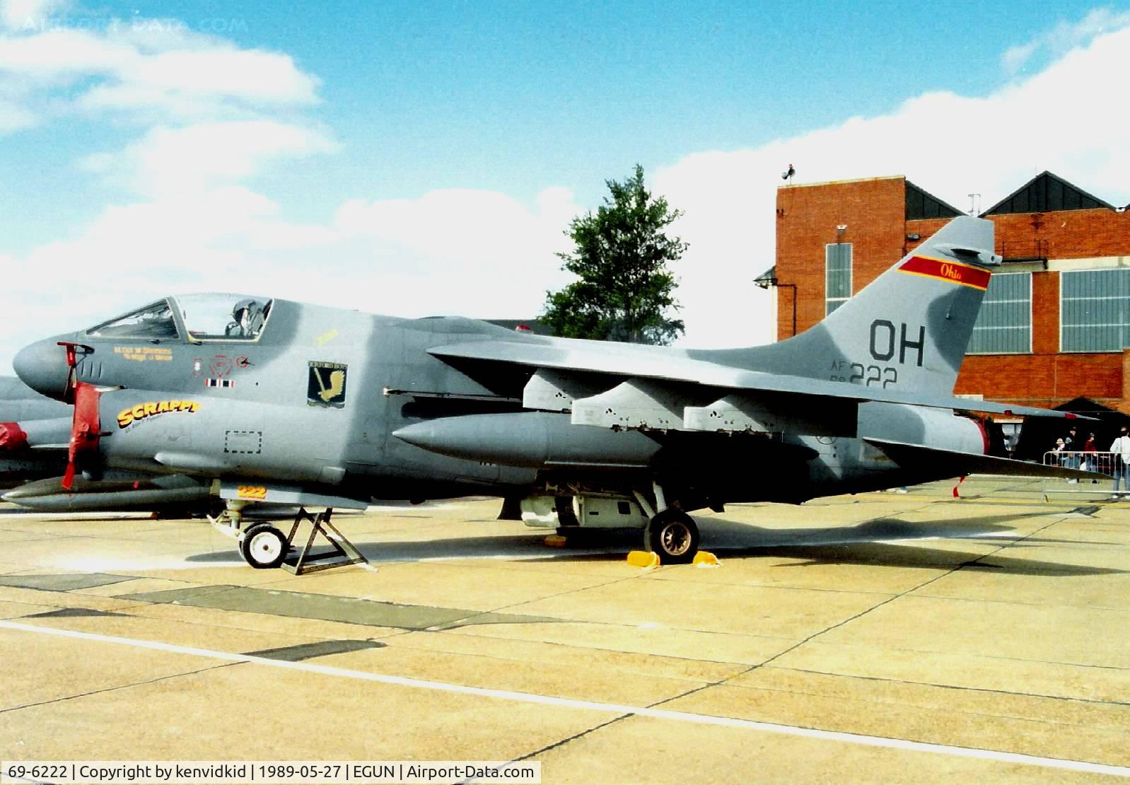 69-6222, 1969 LTV A-7D Corsair II C/N D-052, At the 1989 Mildenhall Air Fete.