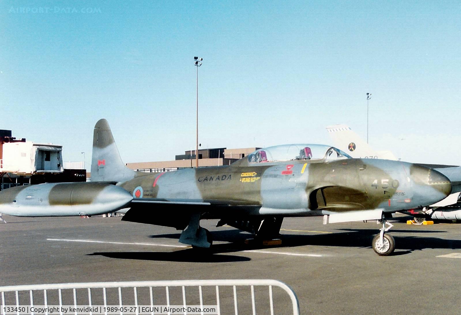 133450, Canadair CT-133 Silver Star C/N T33-450, At the 1989 Mildenhall Air Fete.