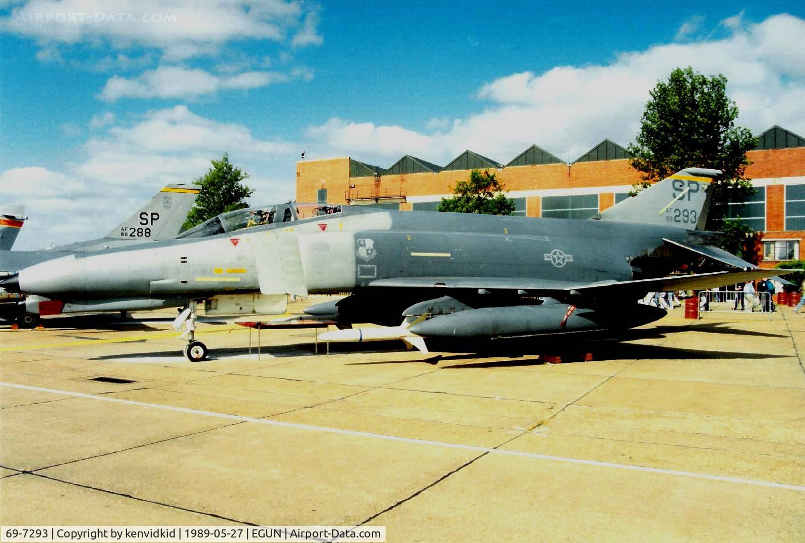 69-7293, 1969 McDonnell Douglas F-4G Phantom II C/N 3972, At the 1989 Mildenhall Air Fete.