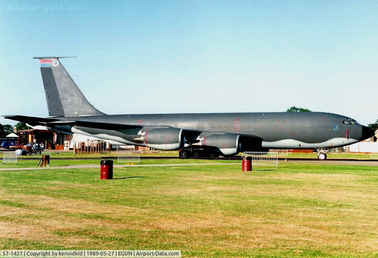 57-1427, 1957 Boeing KC-135R Stratotanker C/N 17498, At the 1989 Mildenhall Air Fete.