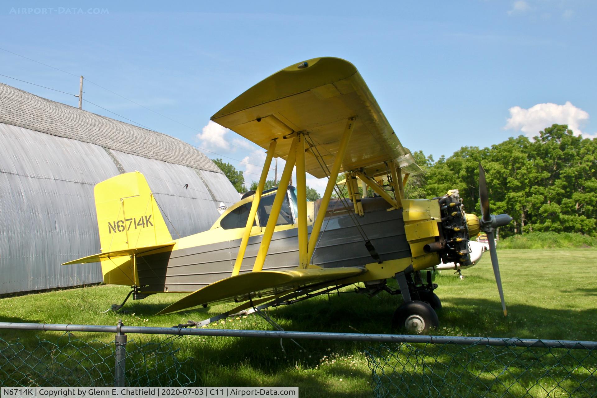 N6714K, 1978 Grumman-Schweizer G-164B C/N 433B, Appears to be derelict