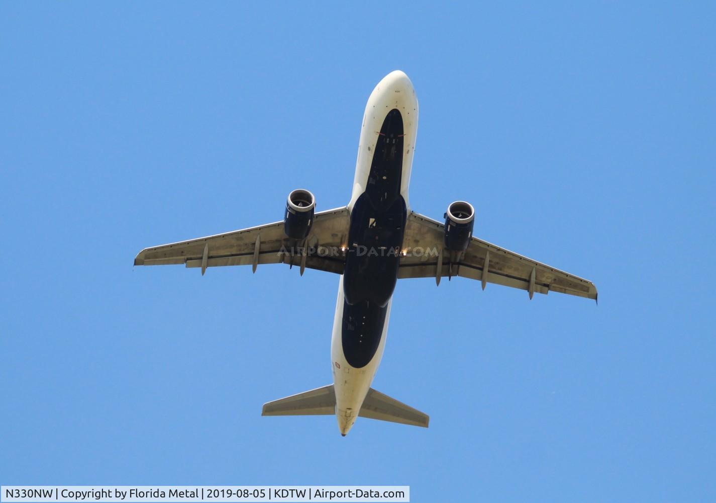 N330NW, 1992 Airbus A320-211 C/N 307, DTW 2019