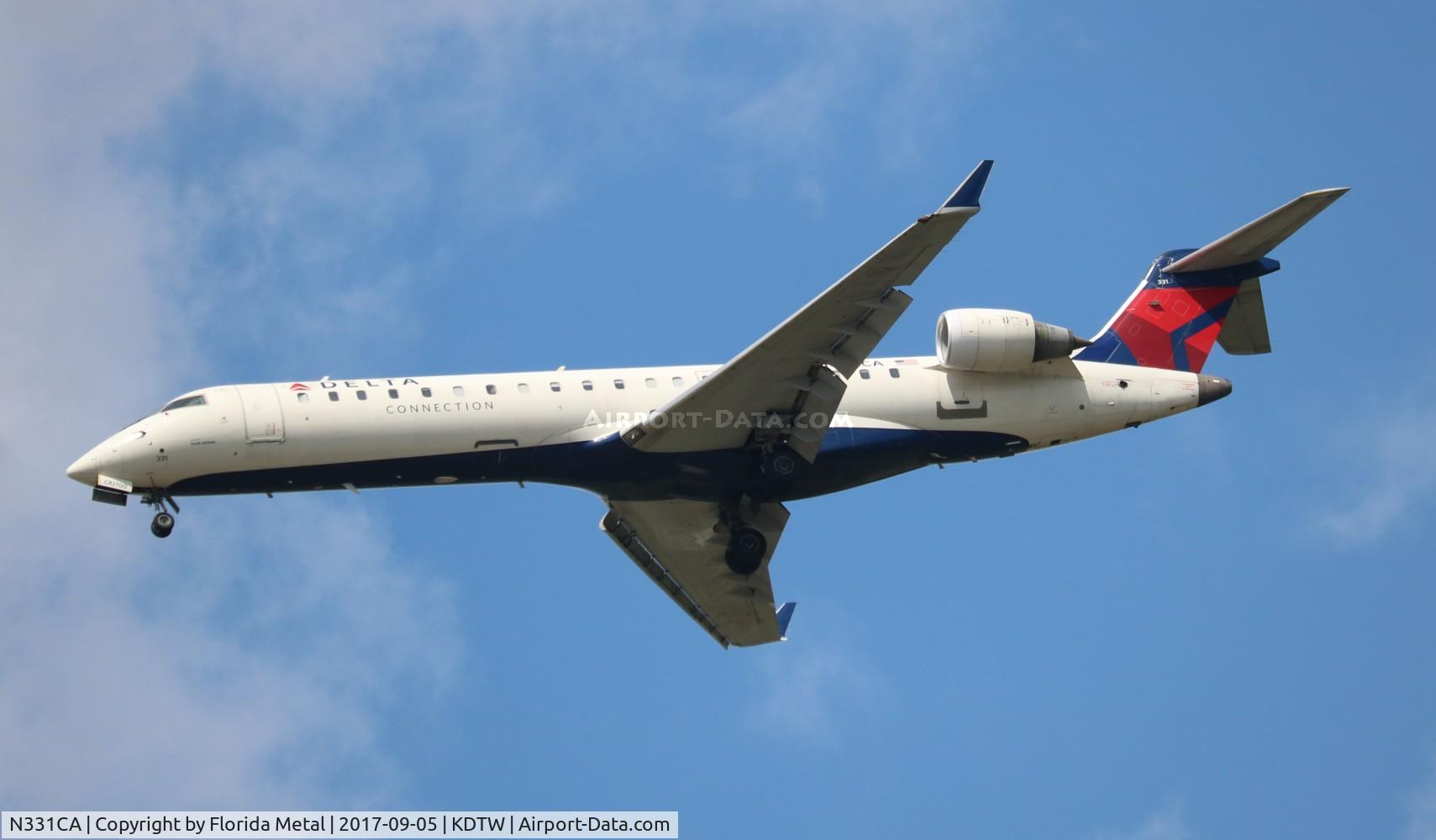 N331CA, 2002 Bombardier CRJ-701ER (CL-600-2C10) Regional Jet C/N 10061, DTW 2017