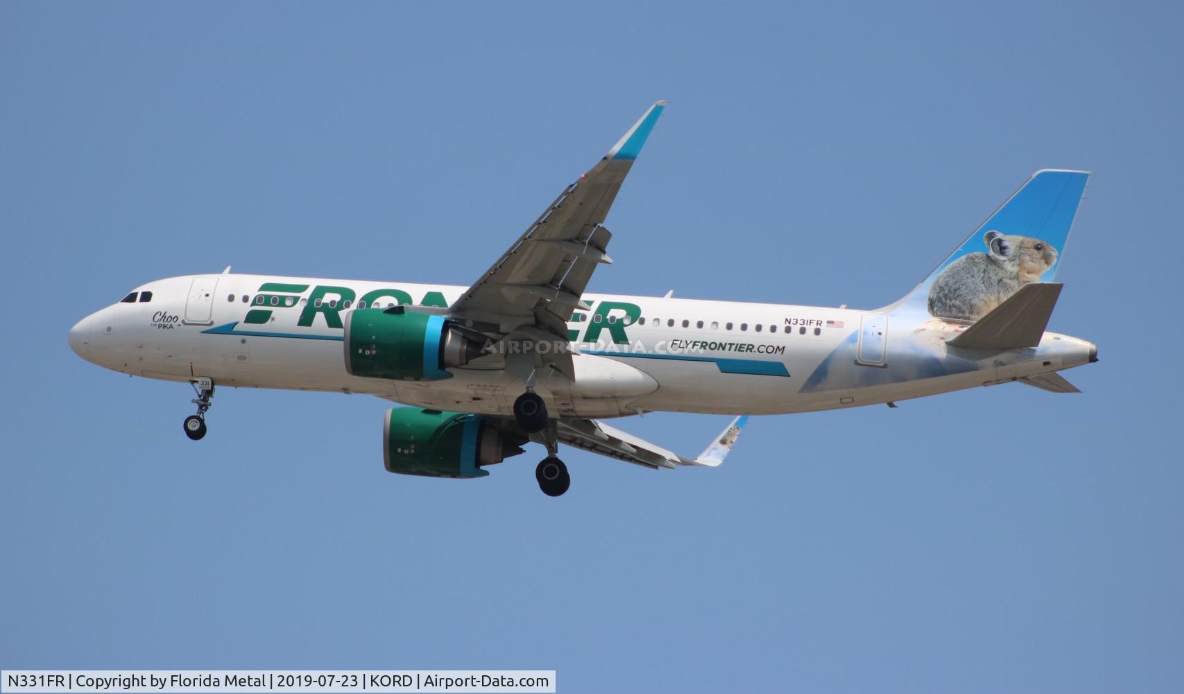 N331FR, 2018 Airbus A320-251NEO C/N 8239, ORD 2019