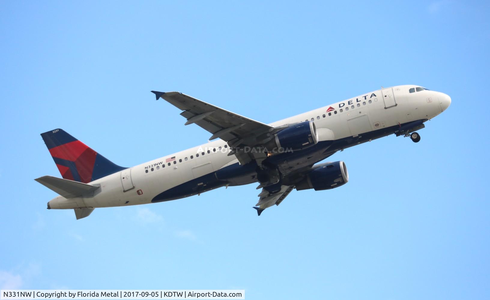 N331NW, 1992 Airbus A320-211 C/N 318, DTW 2017