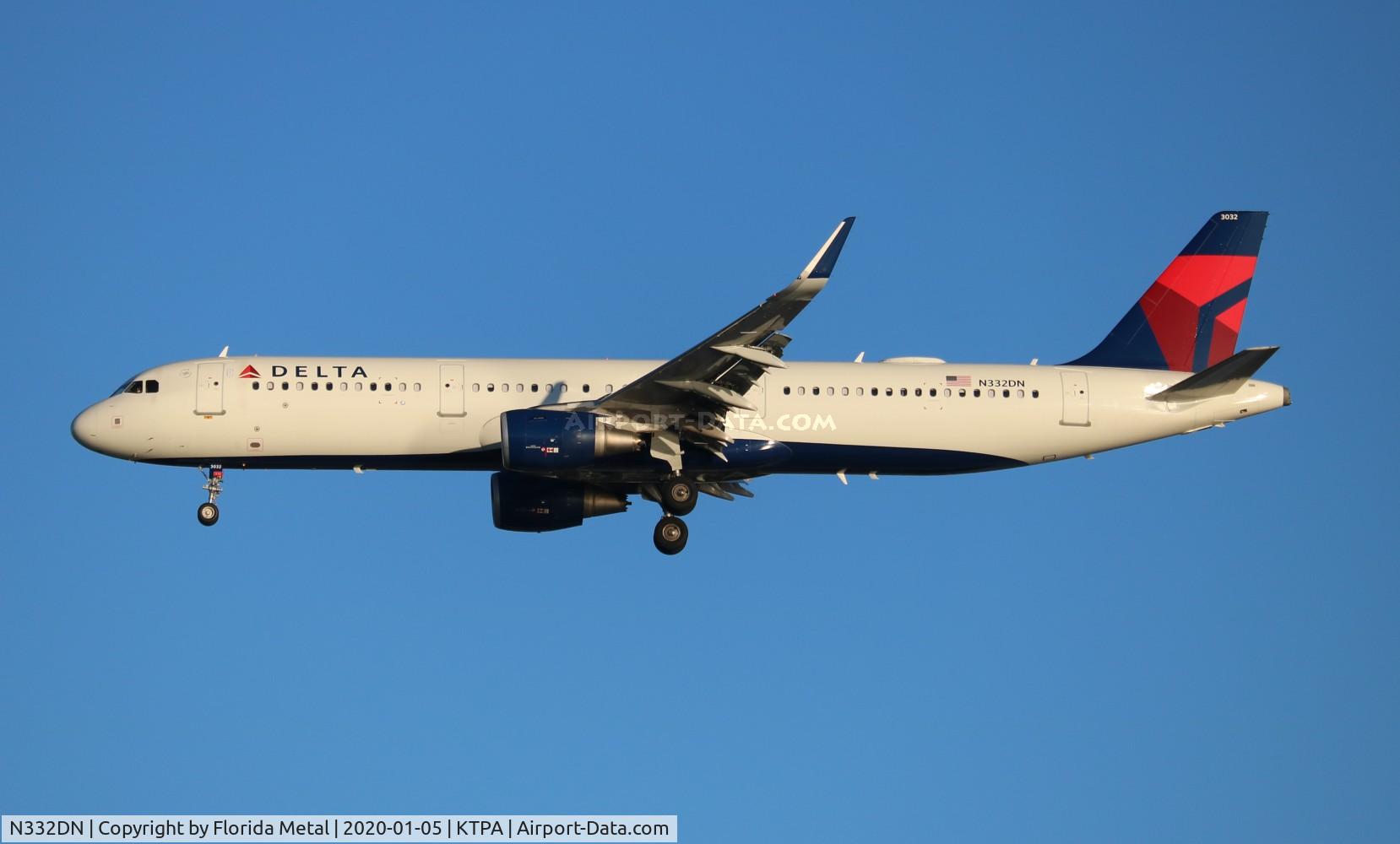 N332DN, 2017 Airbus A321-211 C/N 7973, TPA 2020
