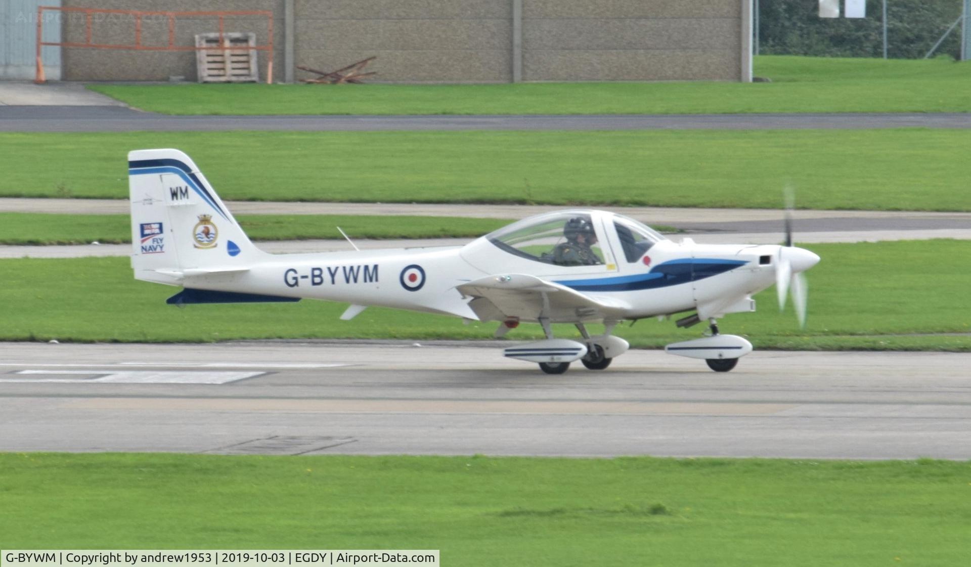 G-BYWM, 2000 Grob G-115E Tutor T1 C/N 82148/E, G-BYWM at RNAS Yeovilton.