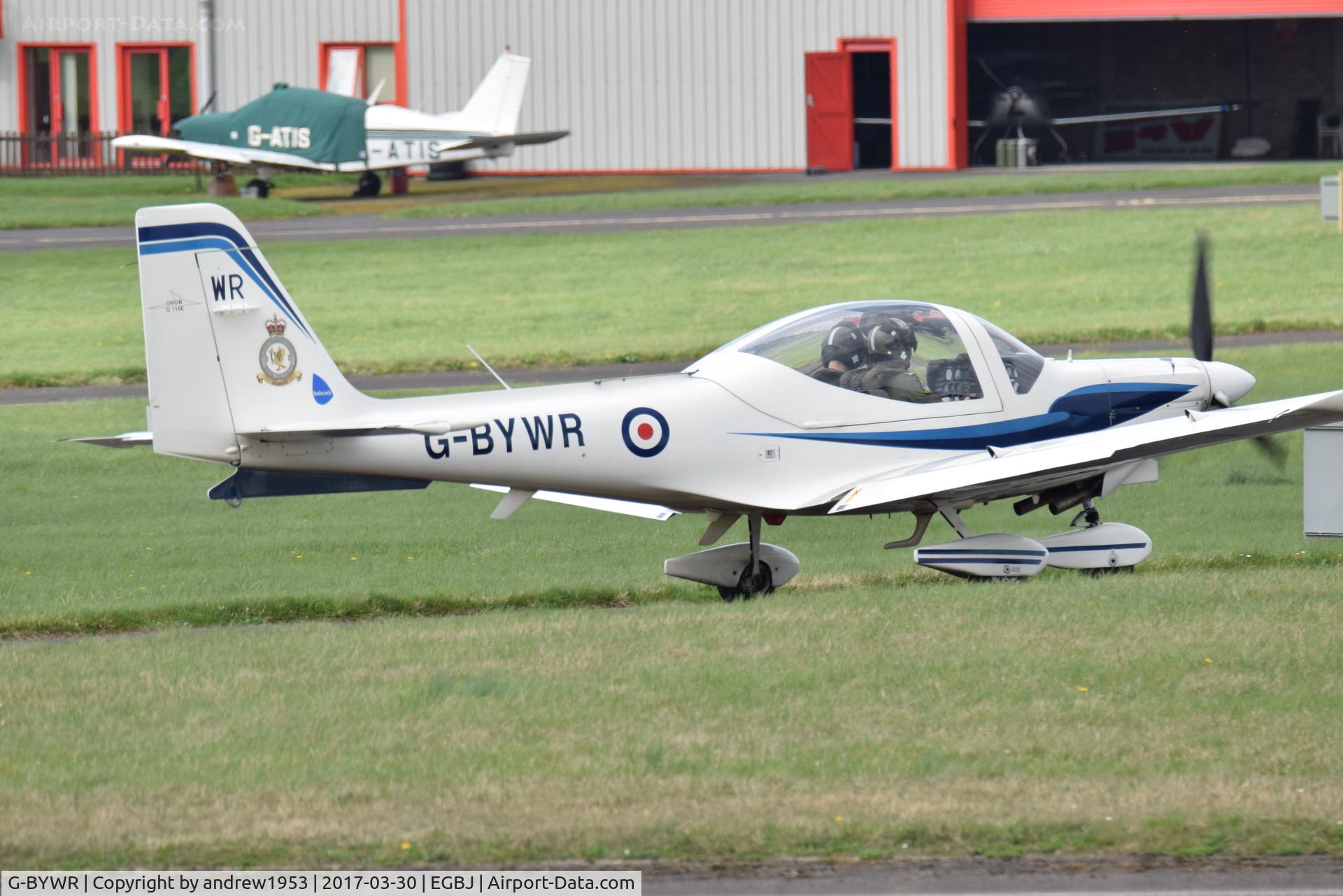 G-BYWR, 2000 Grob G-115E Tutor T1 C/N 82152/E, G-BYWR at Gloucestershire Airport.