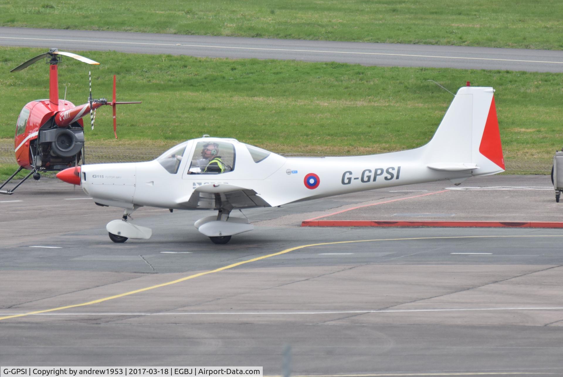 G-GPSI, 1988 Grob G-115 C/N 8047, G-GPSI at Gloucestershire Airport.