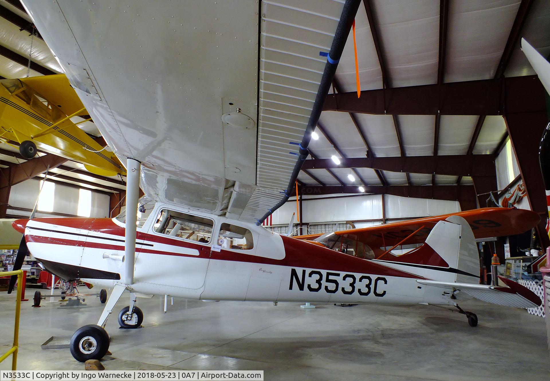 N3533C, 1954 Cessna 170B C/N 26576, Cessna 170B at the Western North Carolina Air Museum, Hendersonville NC