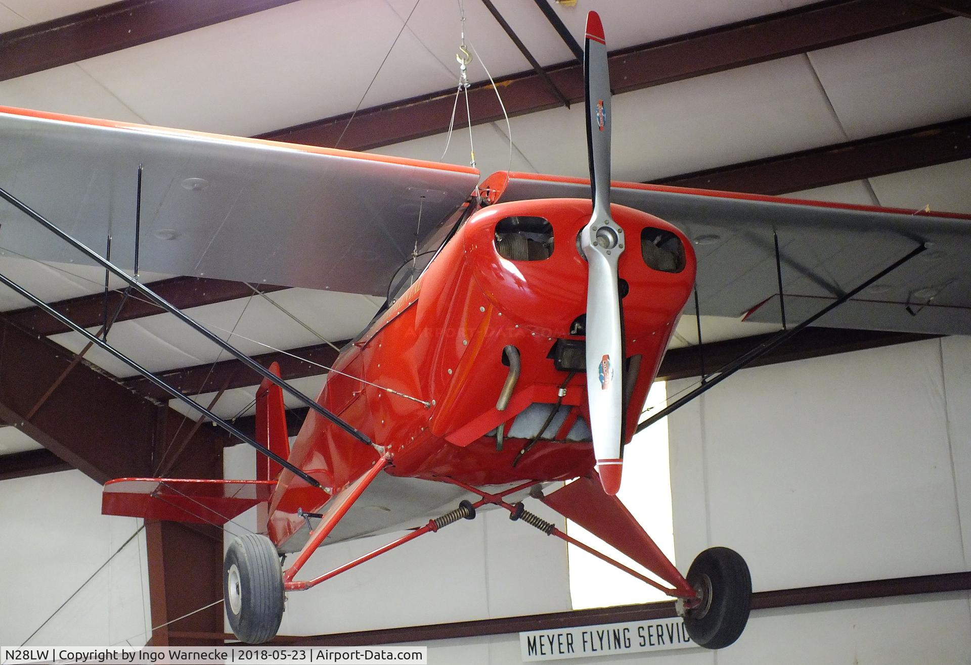 N28LW, Corben Junior Ace Model E C/N LWM2, Corben (McMinn, L W jr) Junior Ace Model E at the Western North Carolina Air Museum, Hendersonville NC