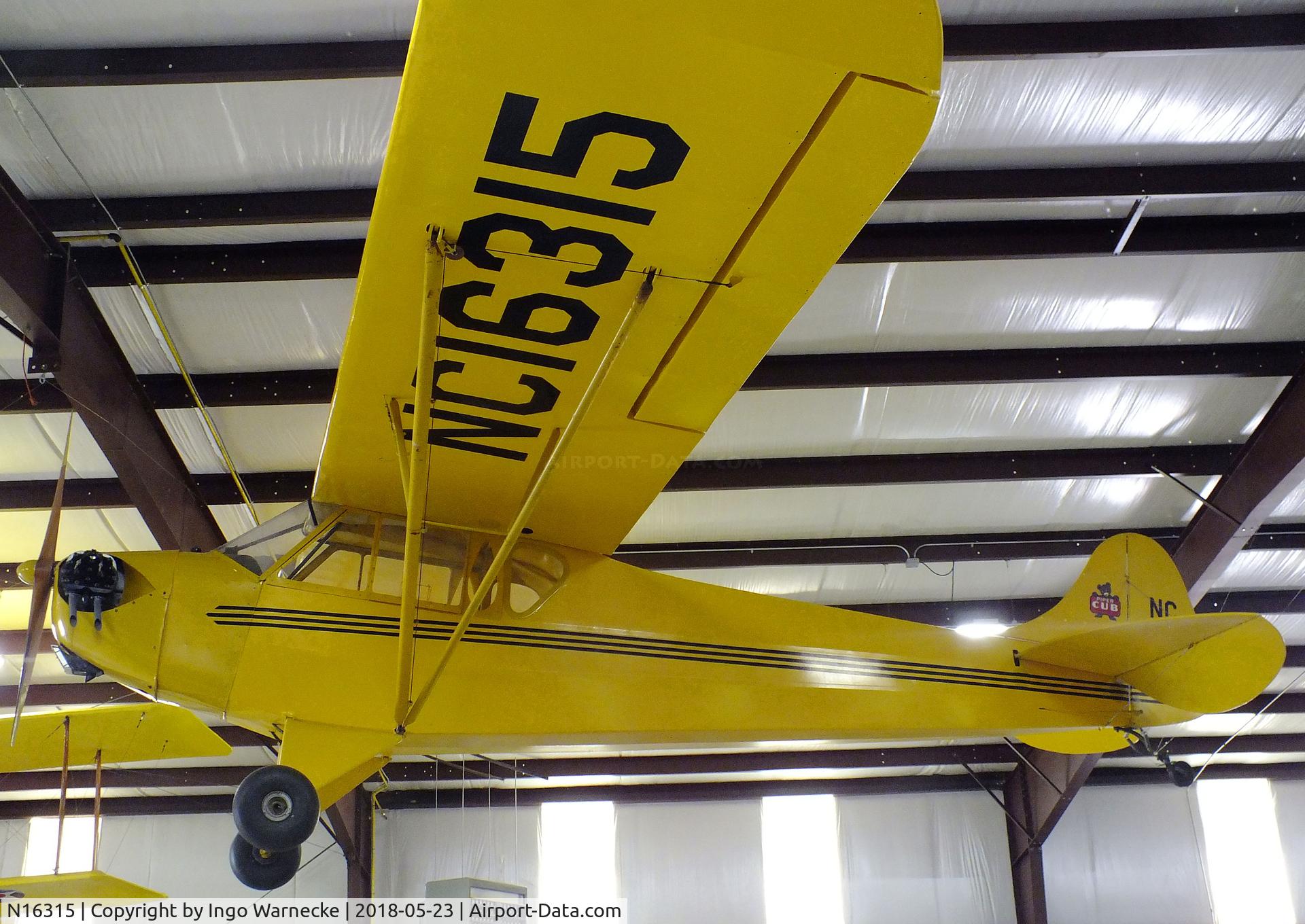 N16315, 1936 Piper J-2 C/N 548, Taylor / Piper J-2 Cub at the Western North Carolina Air Museum, Hendersonville NC