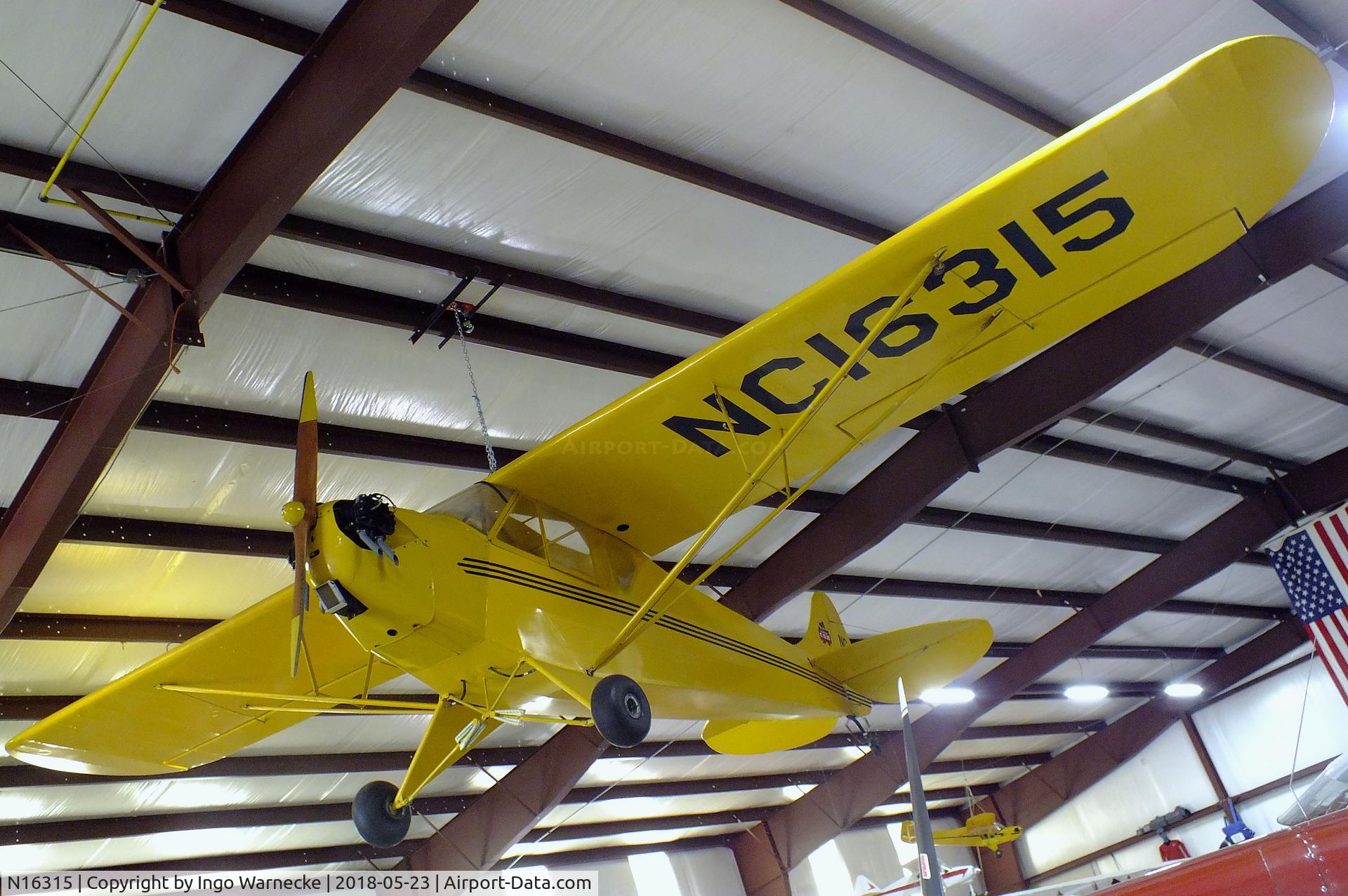 N16315, 1936 Piper J-2 C/N 548, Taylor / Piper J-2 Cub at the Western North Carolina Air Museum, Hendersonville NC