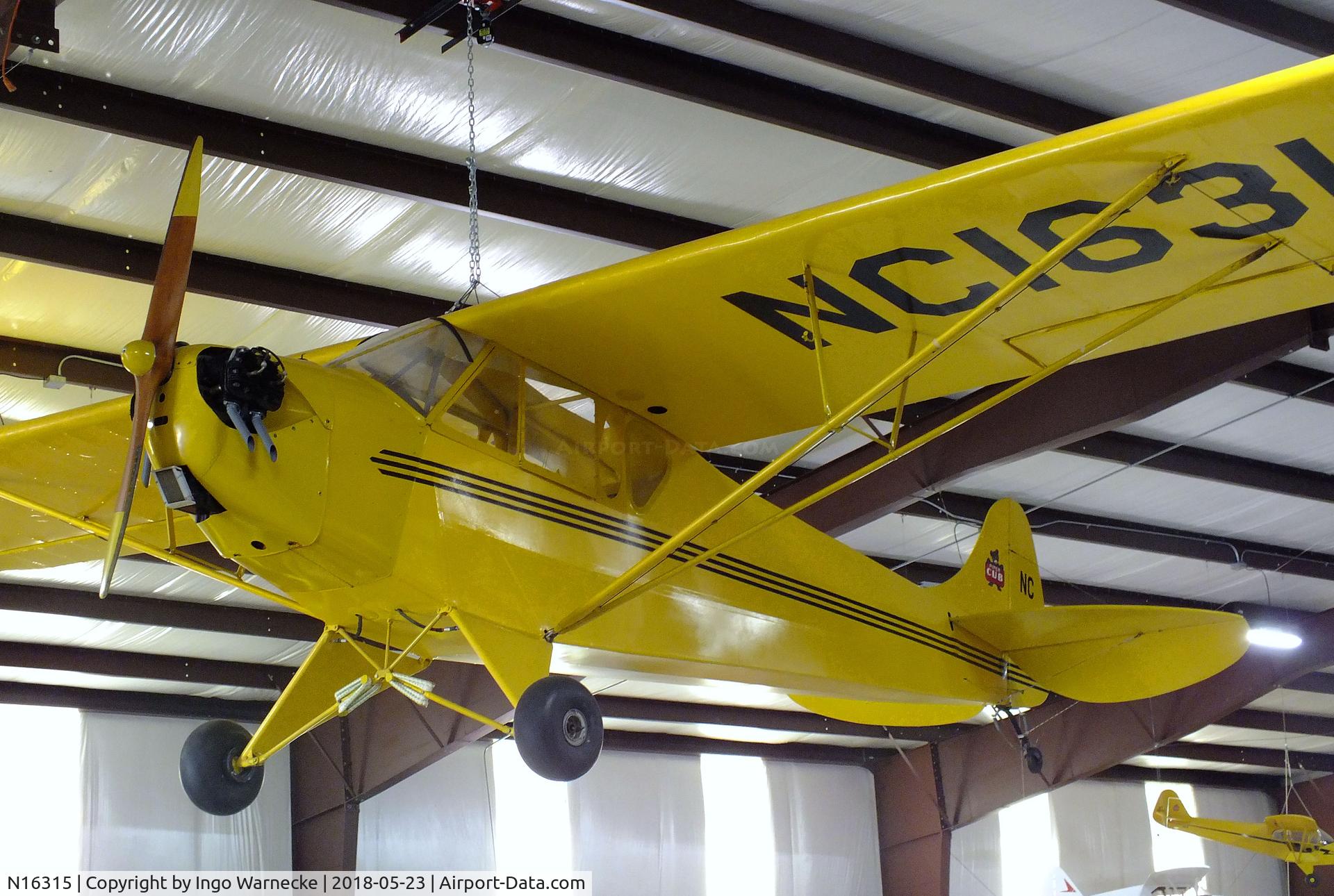 N16315, 1936 Piper J-2 C/N 548, Taylor / Piper J-2 Cub at the Western North Carolina Air Museum, Hendersonville NC