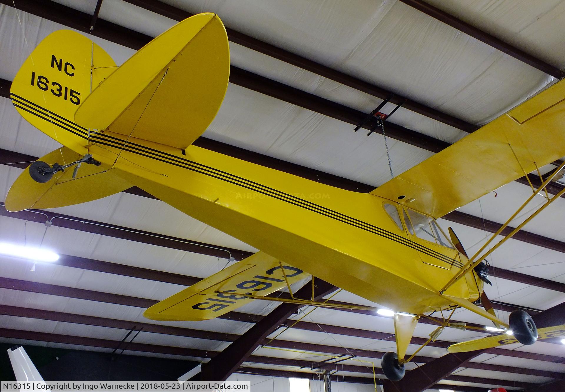 N16315, 1936 Piper J-2 C/N 548, Taylor / Piper J-2 Cub at the Western North Carolina Air Museum, Hendersonville NC