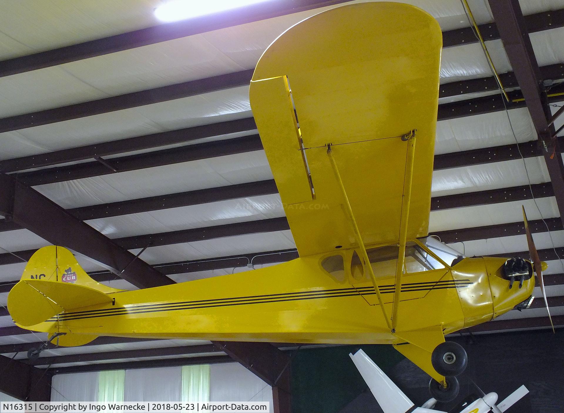 N16315, 1936 Piper J-2 C/N 548, Taylor / Piper J-2 Cub at the Western North Carolina Air Museum, Hendersonville NC