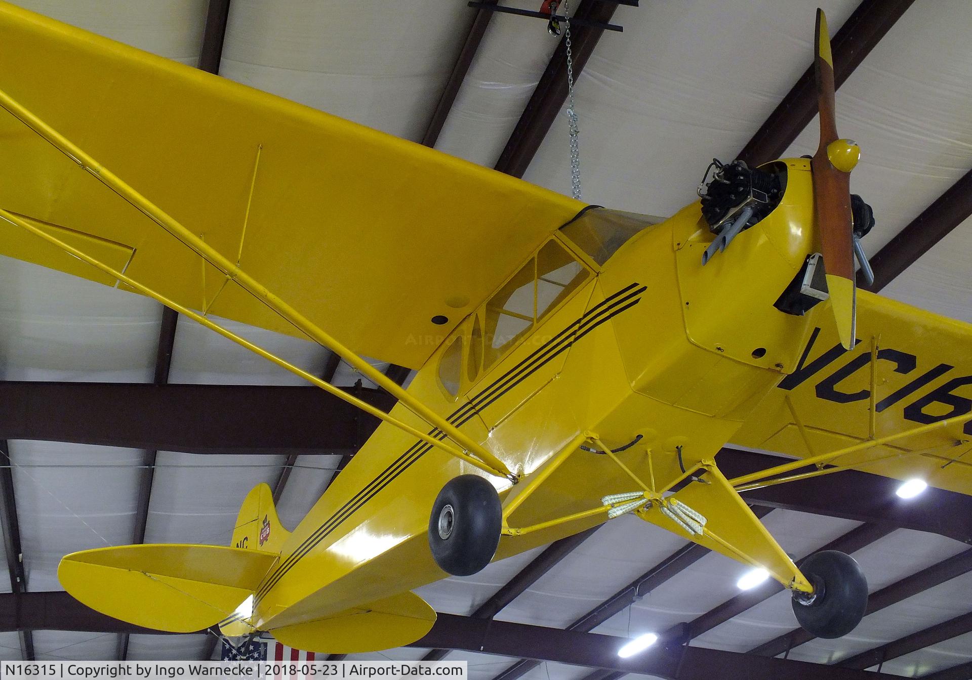 N16315, 1936 Piper J-2 C/N 548, Taylor / Piper J-2 Cub at the Western North Carolina Air Museum, Hendersonville NC