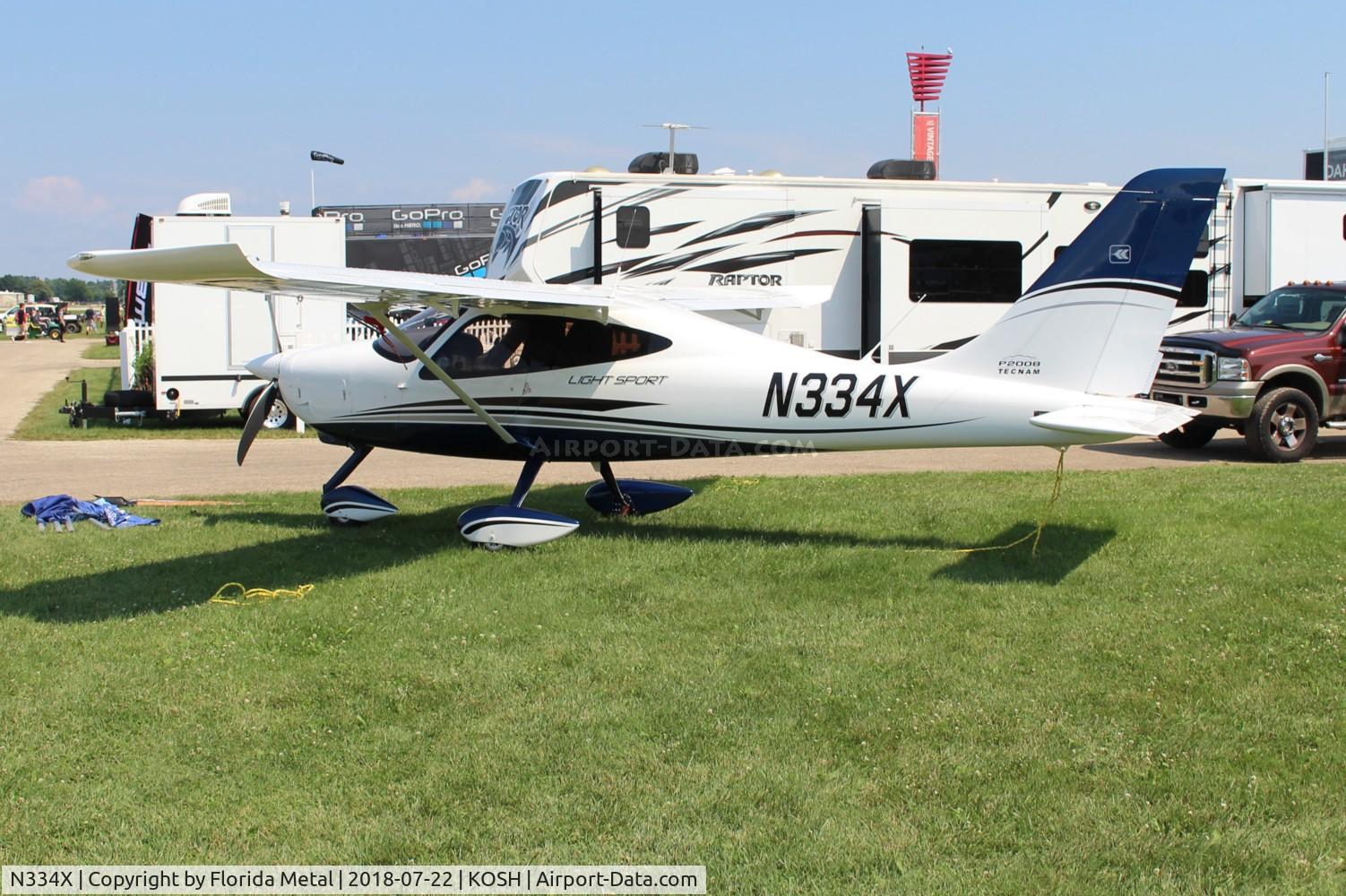 N334X, 2017 Tecnam P-2008 C/N 138, OSH 2018