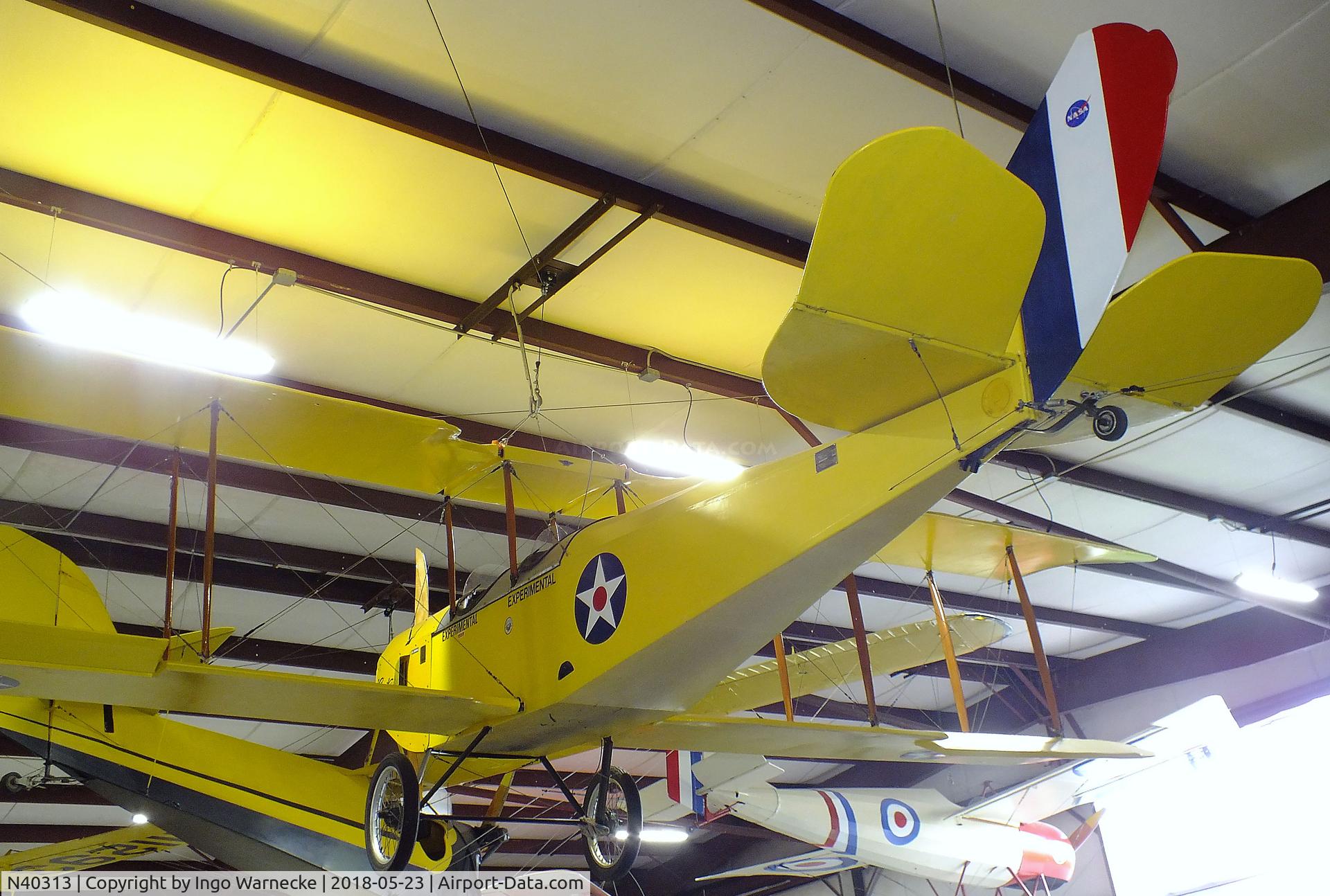 N40313, 2003 Curtiss JN-4D Replica C/N 556, Early Bird (Waddell, Donald R) Curtiss JN-4D 'Jenny' 2/3-scale replica at the Western North Carolina Air Museum, Hendersonville NC