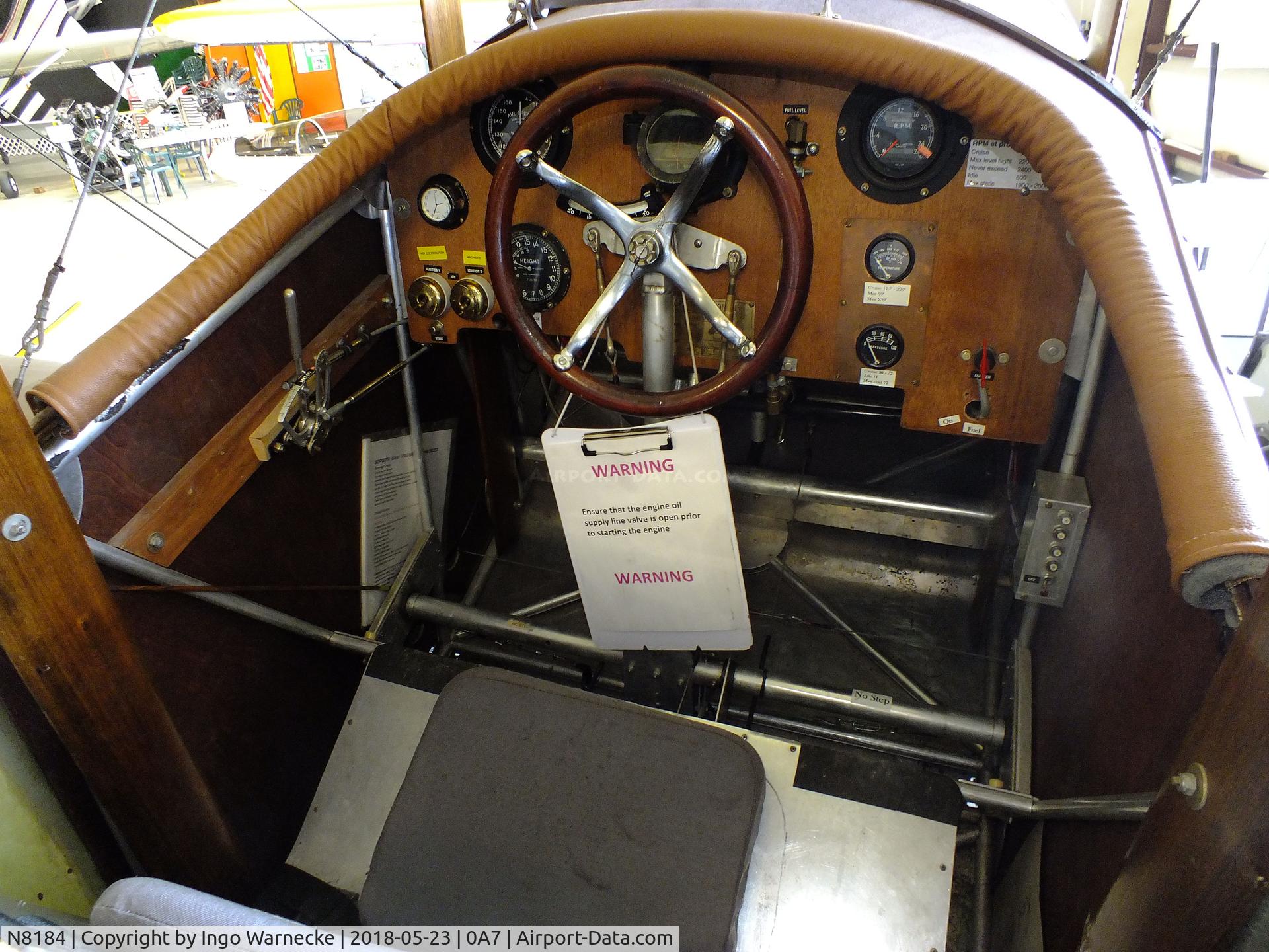 N8184, 2012 AIRDROME Sopwith Baby Replica C/N Not found N8184, Airdrome Sopwith Baby replica at the Western North Carolina Air Museum, Hendersonville NC  #c