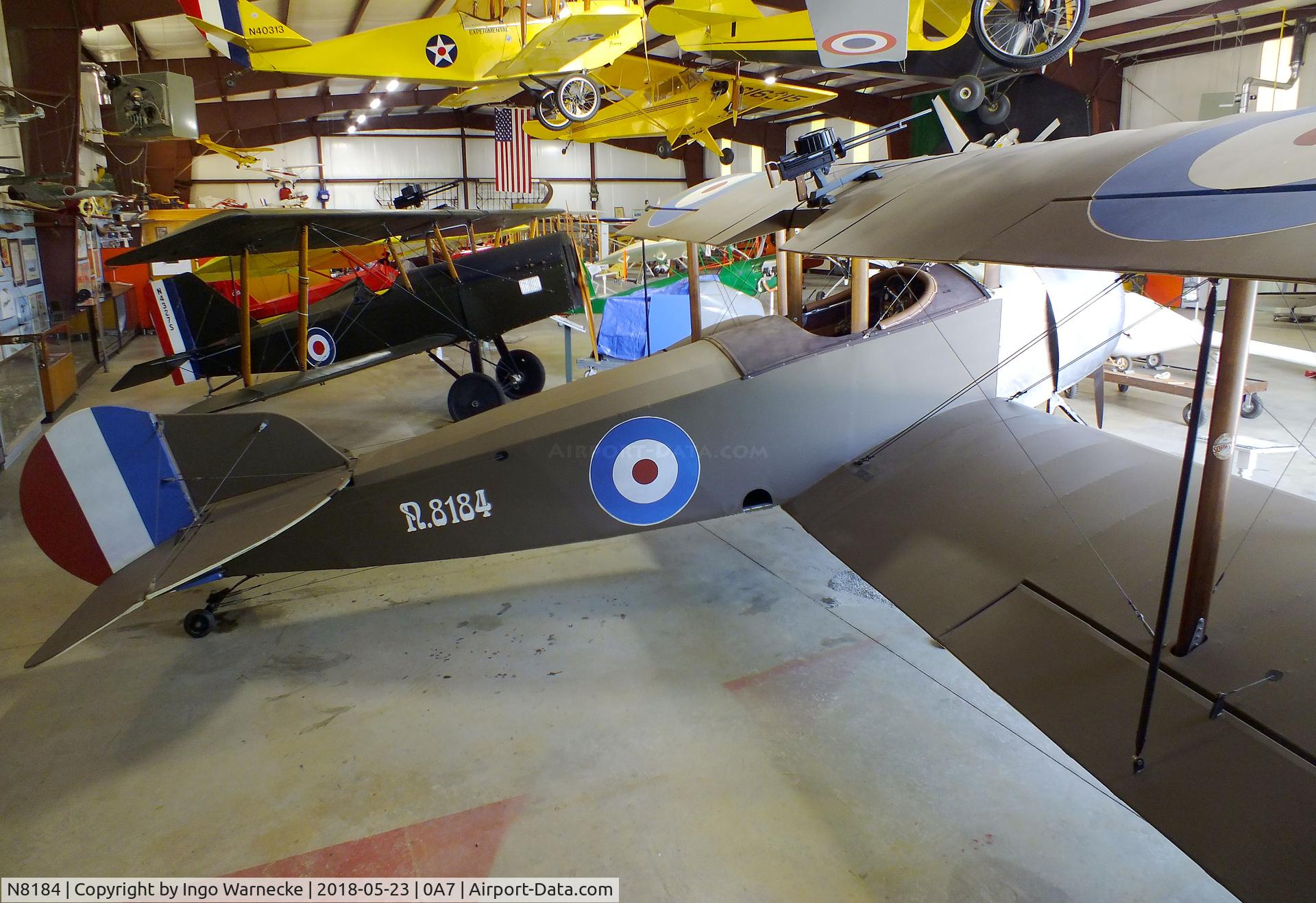 N8184, 2012 AIRDROME Sopwith Baby Replica C/N Not found N8184, Airdrome Sopwith Baby replica at the Western North Carolina Air Museum, Hendersonville NC