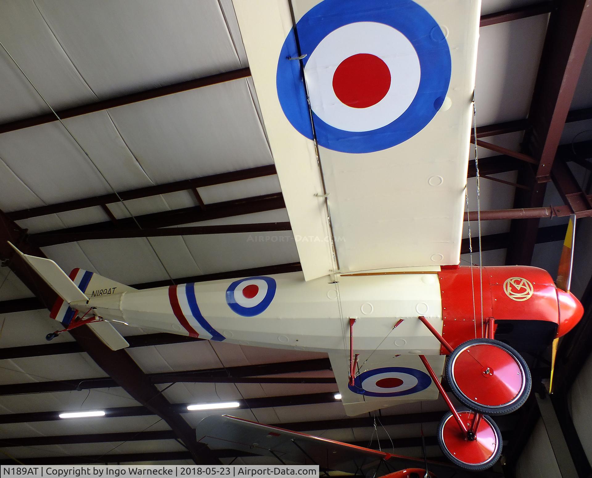 N189AT, Morane-Saulnier N C/N 57, Al Todd Morane-Saulnier N replica (minus engine) at the Western North Carolina Air Museum, Hendersonville NC