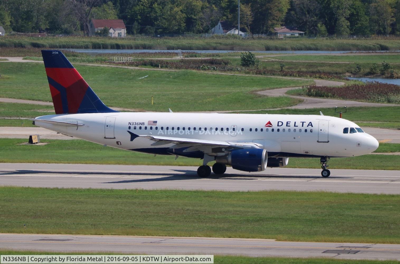 N336NB, 2002 Airbus A319-114 C/N 1683, DTW 2016