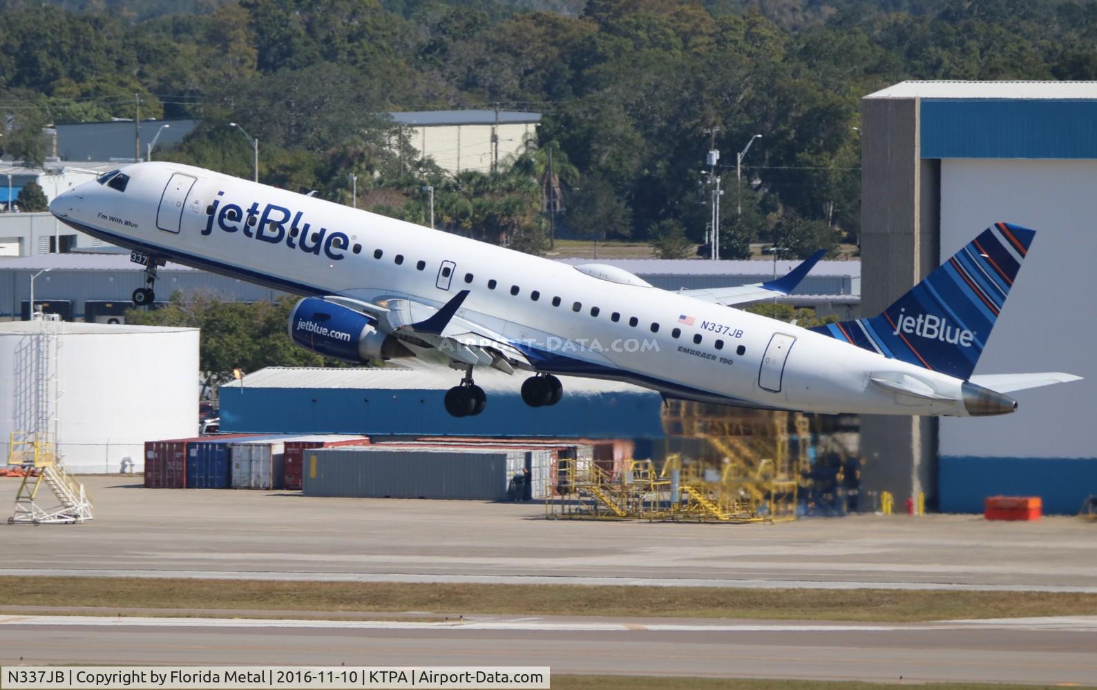 N337JB, Embraer ERJ-190-100 IGW 190AR C/N 19000473, TPA 2016