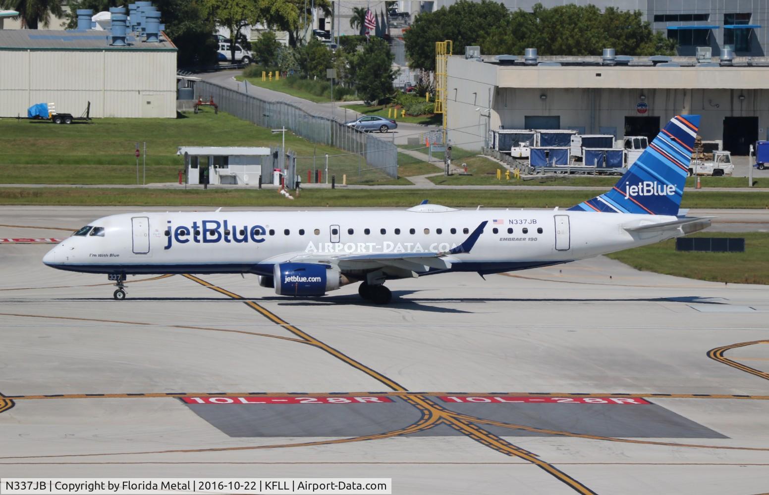 N337JB, Embraer ERJ-190-100 IGW 190AR C/N 19000473, FLL 2016