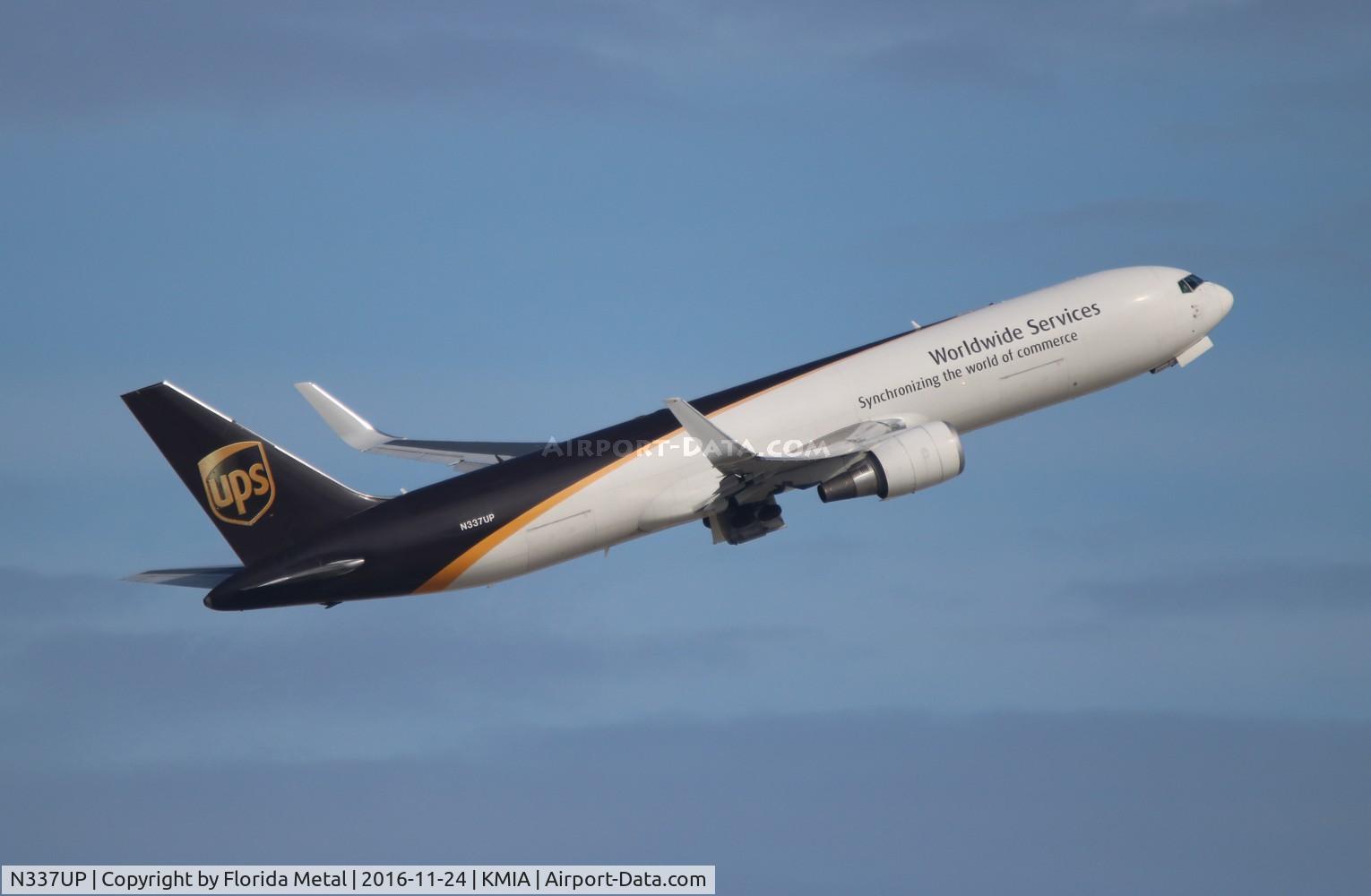 N337UP, 2010 Boeing 767-34AFER C/N 37858, MIA 2016
