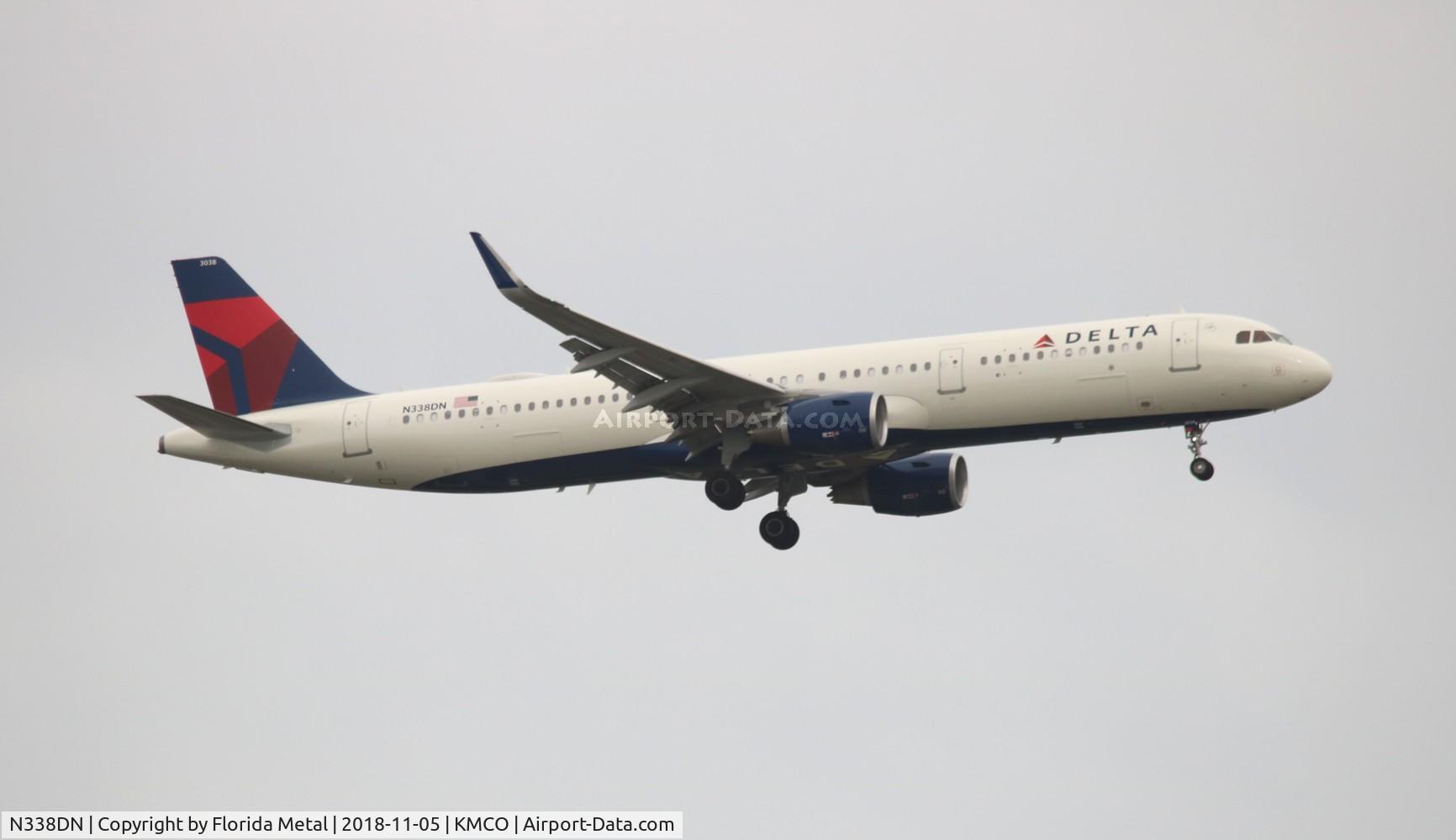 N338DN, 2018 Airbus A321-211 C/N 8078, MCO 2018