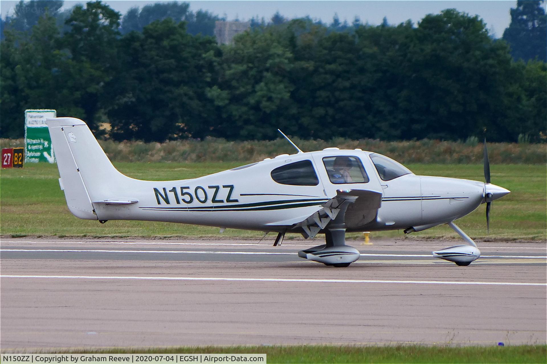 N150ZZ, 2007 Cirrus SR22 C/N 2609, Departing from Norwich.