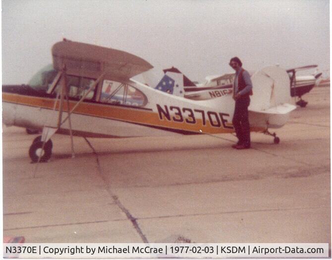 N3370E, 1947 Aeronca 7AC Champion C/N 7AC-6778, Probably 1976 at Flying 