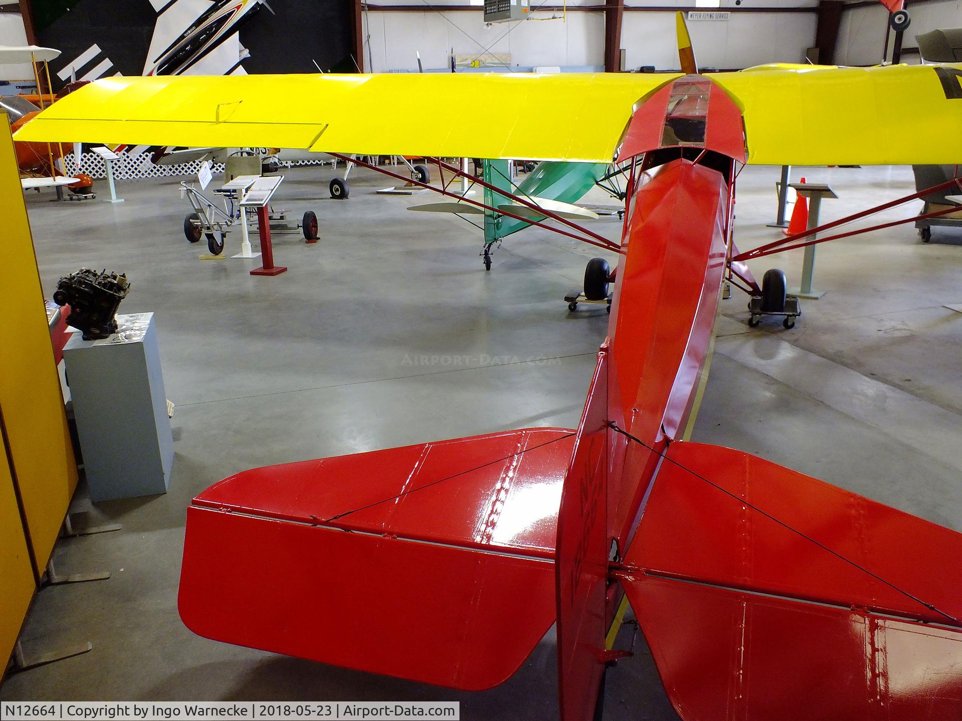 N12664, 1932 Piper E-2 C/N 36, Taylor E-2 Cub at the Western North Carolina Air Museum, Hendersonville NC