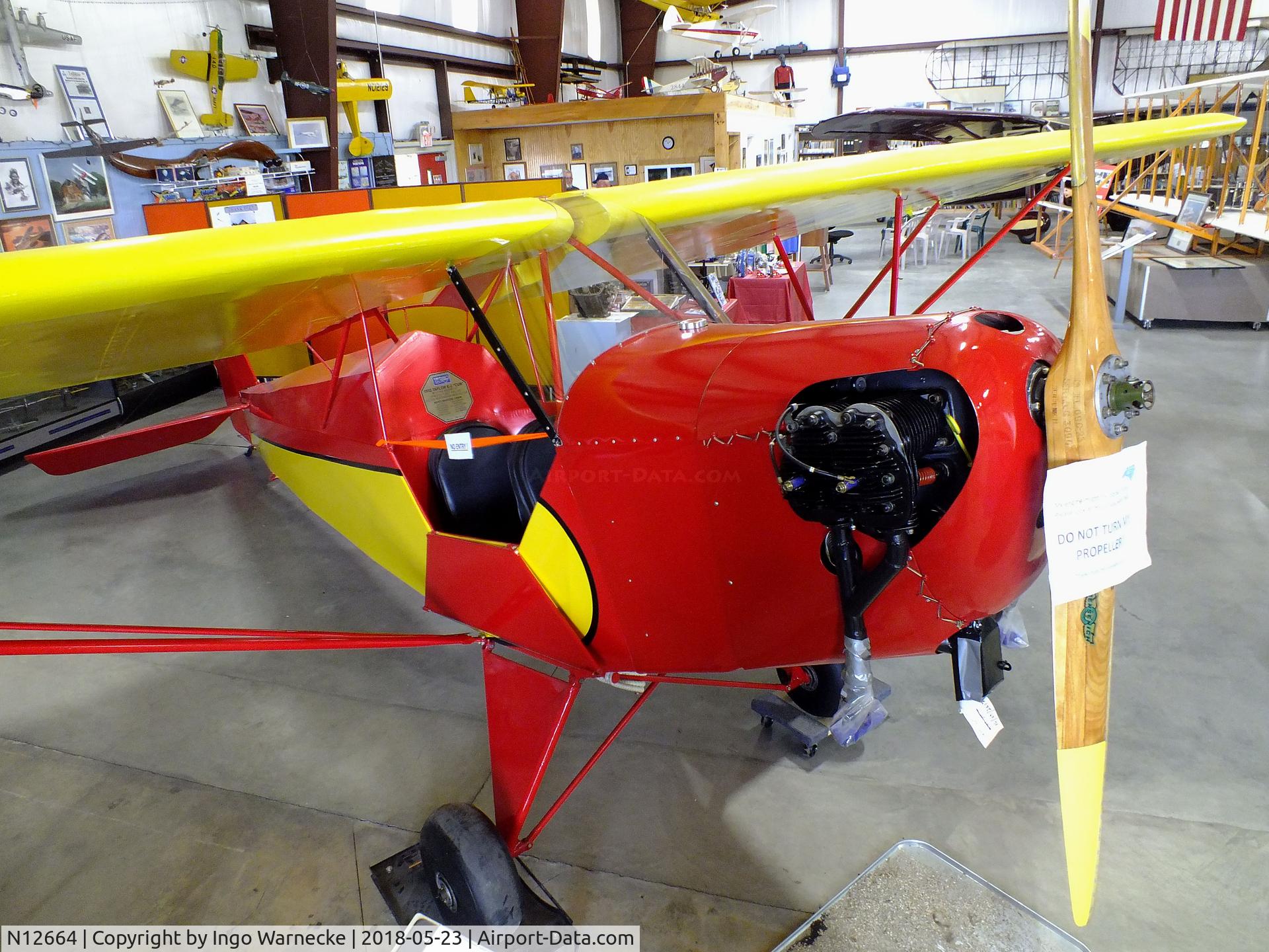 N12664, 1932 Piper E-2 C/N 36, Taylor E-2 Cub at the Western North Carolina Air Museum, Hendersonville NC  #1