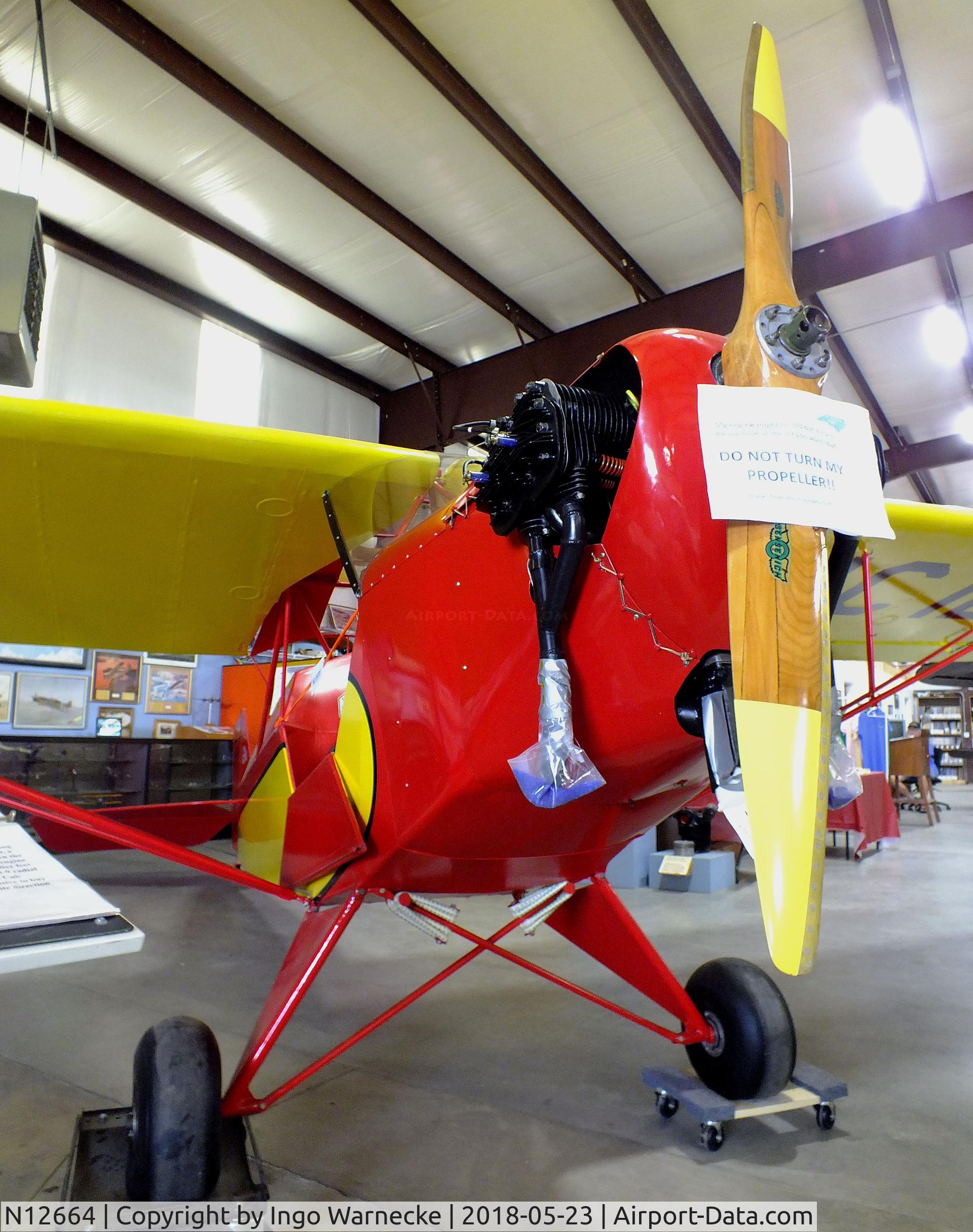 N12664, 1932 Piper E-2 C/N 36, Taylor E-2 Cub at the Western North Carolina Air Museum, Hendersonville NC  #1