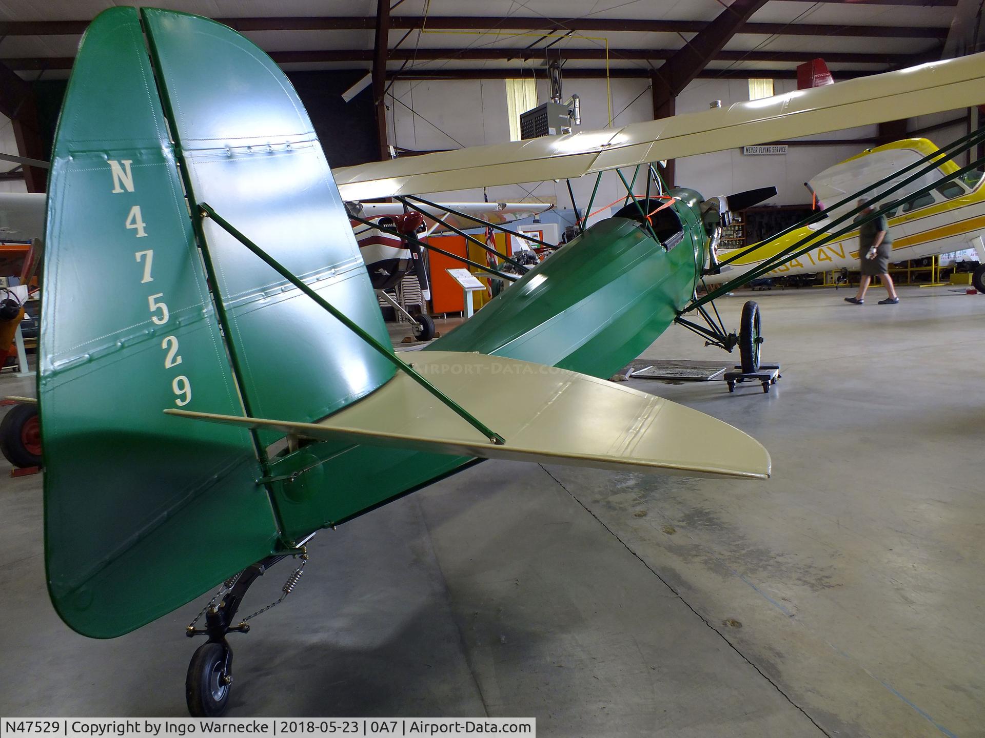 N47529, Museum Acft Flyers Assoc LNB-4 C/N 121033, Heath (Museum Aircraft Flyers Assoc.) LNB-4 Parasol at the Western North Carolina Air Museum, Hendersonville NC