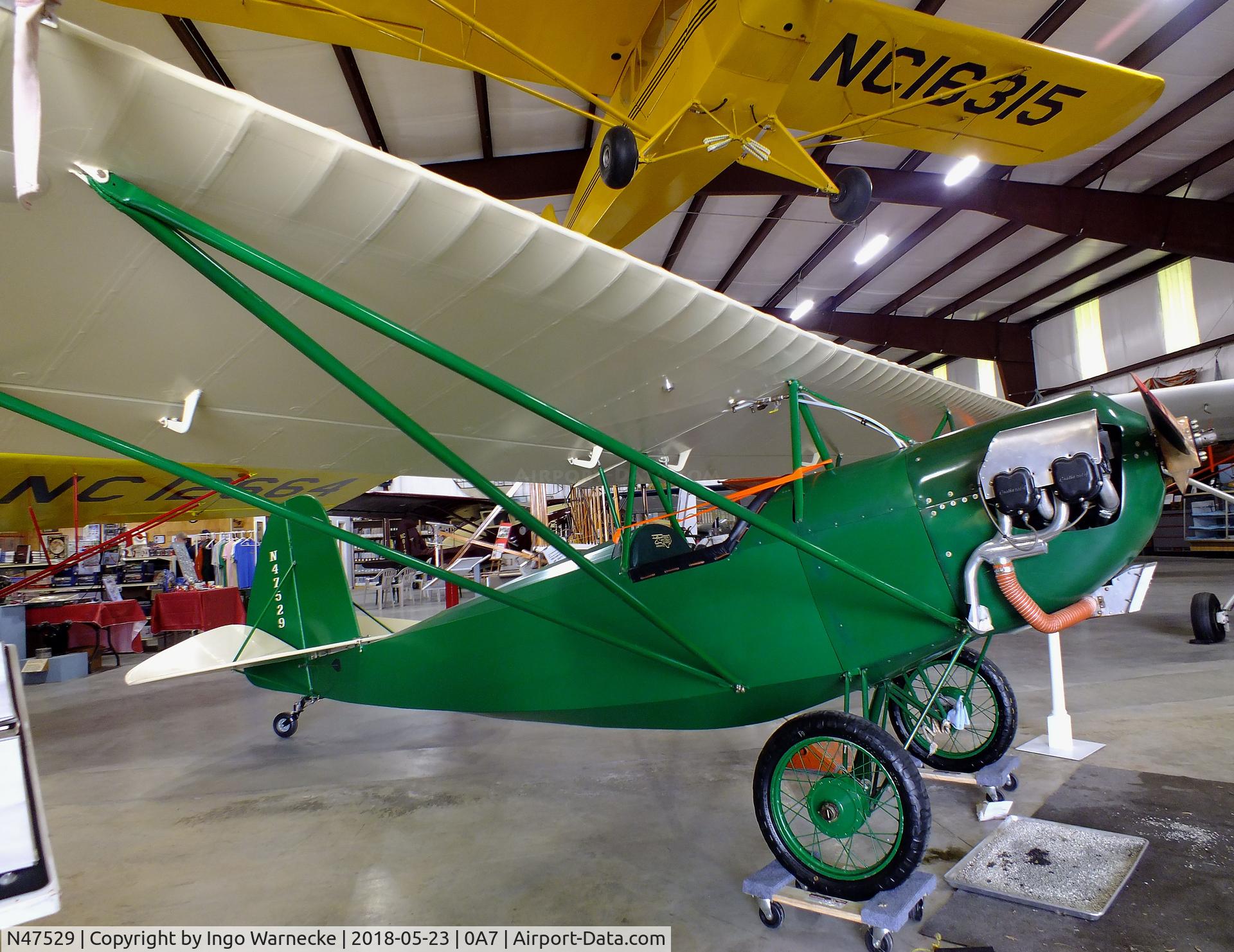 N47529, Museum Acft Flyers Assoc LNB-4 C/N 121033, Heath (Museum Aircraft Flyers Assoc.) LNB-4 Parasol at the Western North Carolina Air Museum, Hendersonville NC
