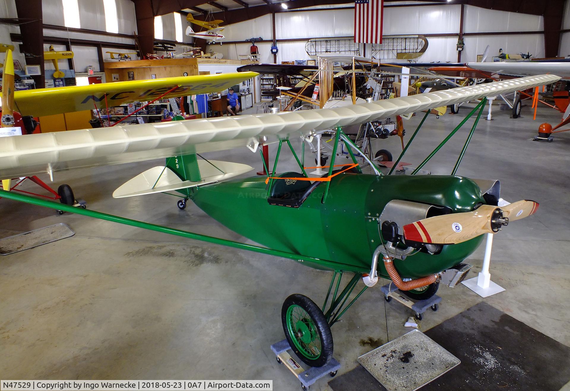 N47529, Museum Acft Flyers Assoc LNB-4 C/N 121033, Heath (Museum Aircraft Flyers Assoc.) LNB-4 Parasol at the Western North Carolina Air Museum, Hendersonville NC